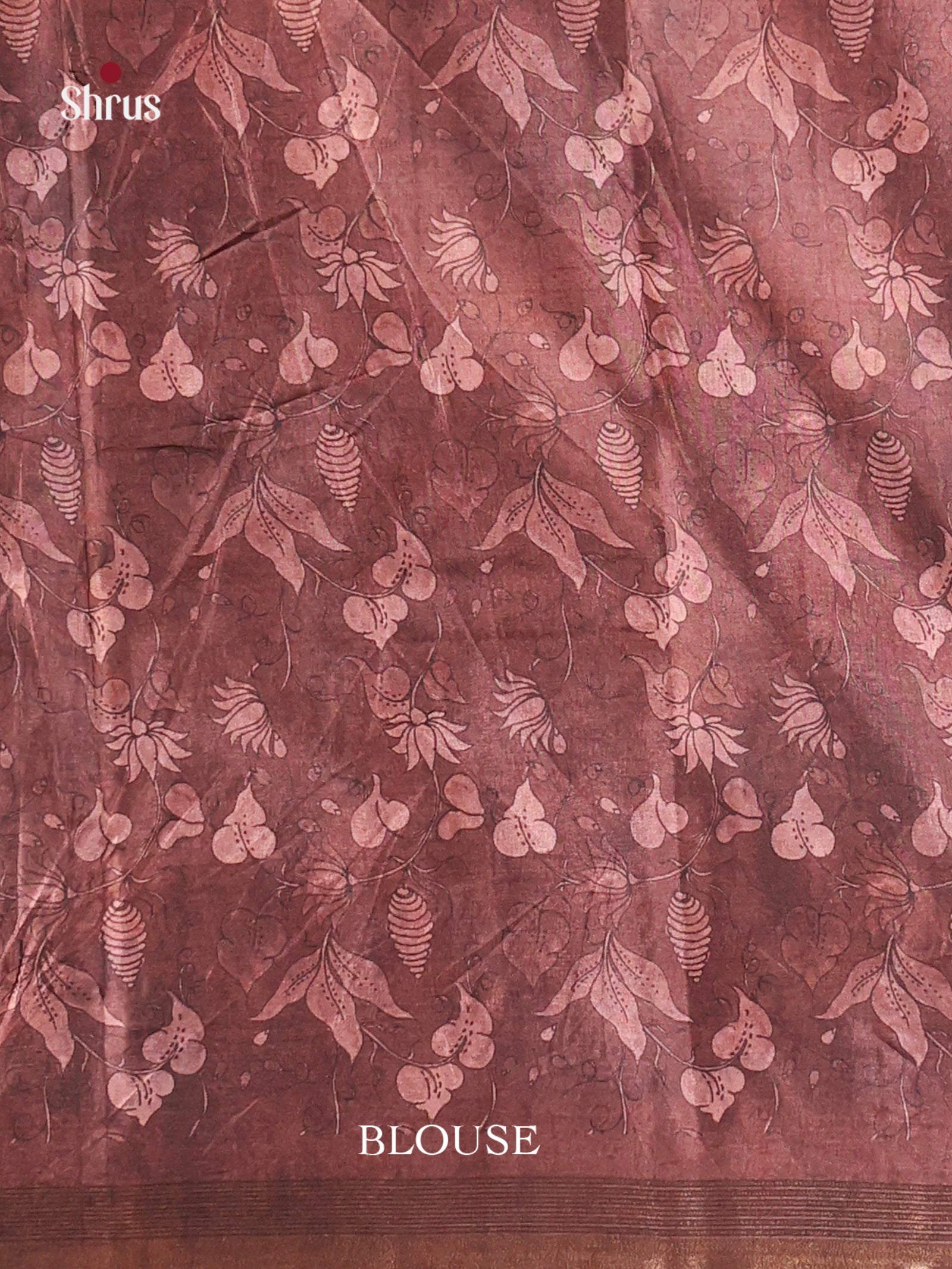 Light Brown & Brown - Moonga Silk Saree
