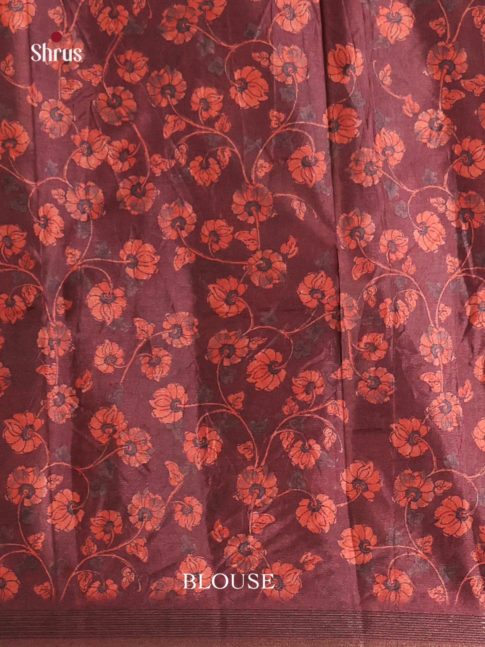 Pink & Maroon - Moonga Silk Saree