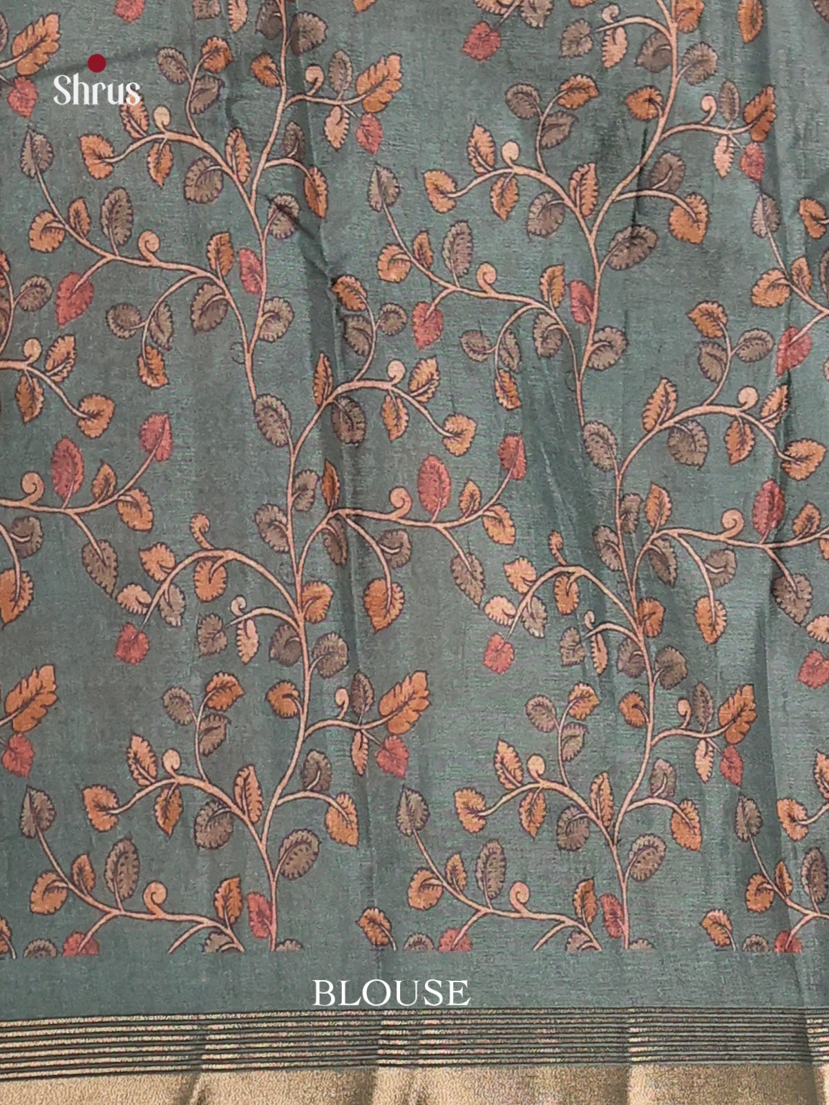 Grey & Green- Moonga Silk Saree