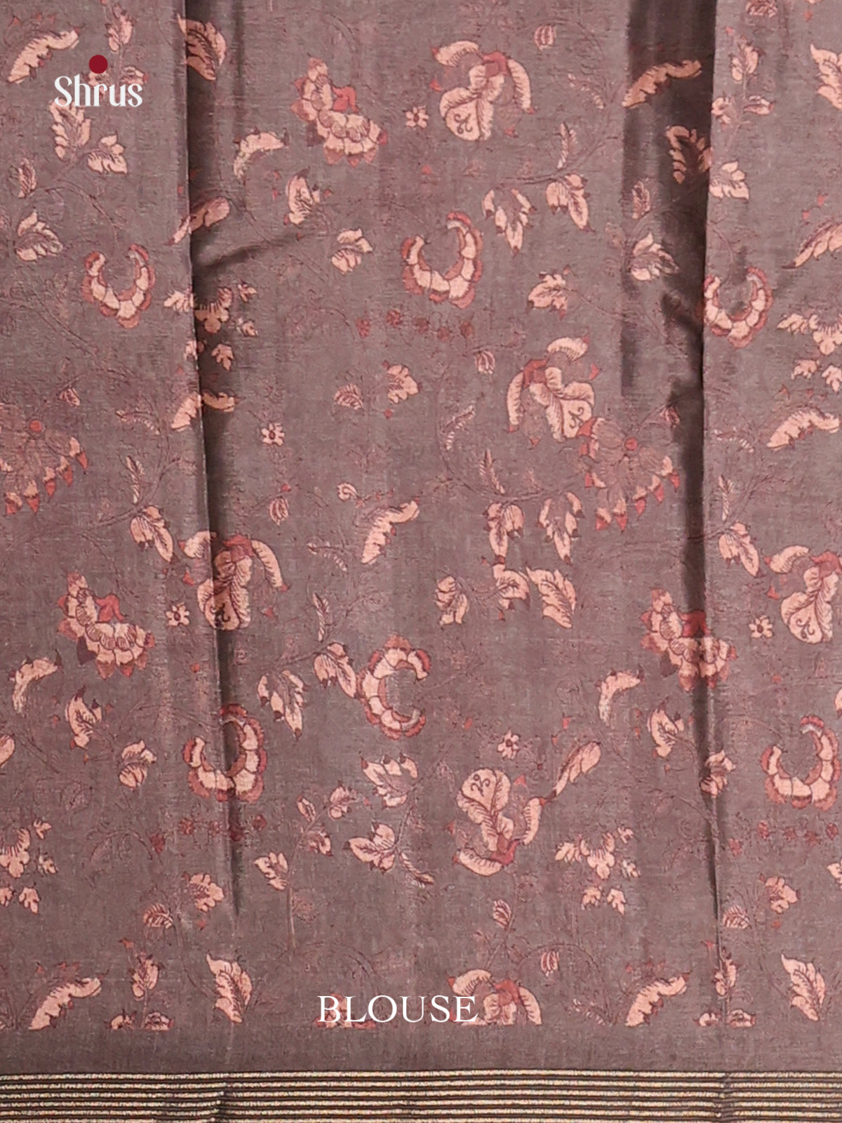 Grey - Moonga Silk Saree