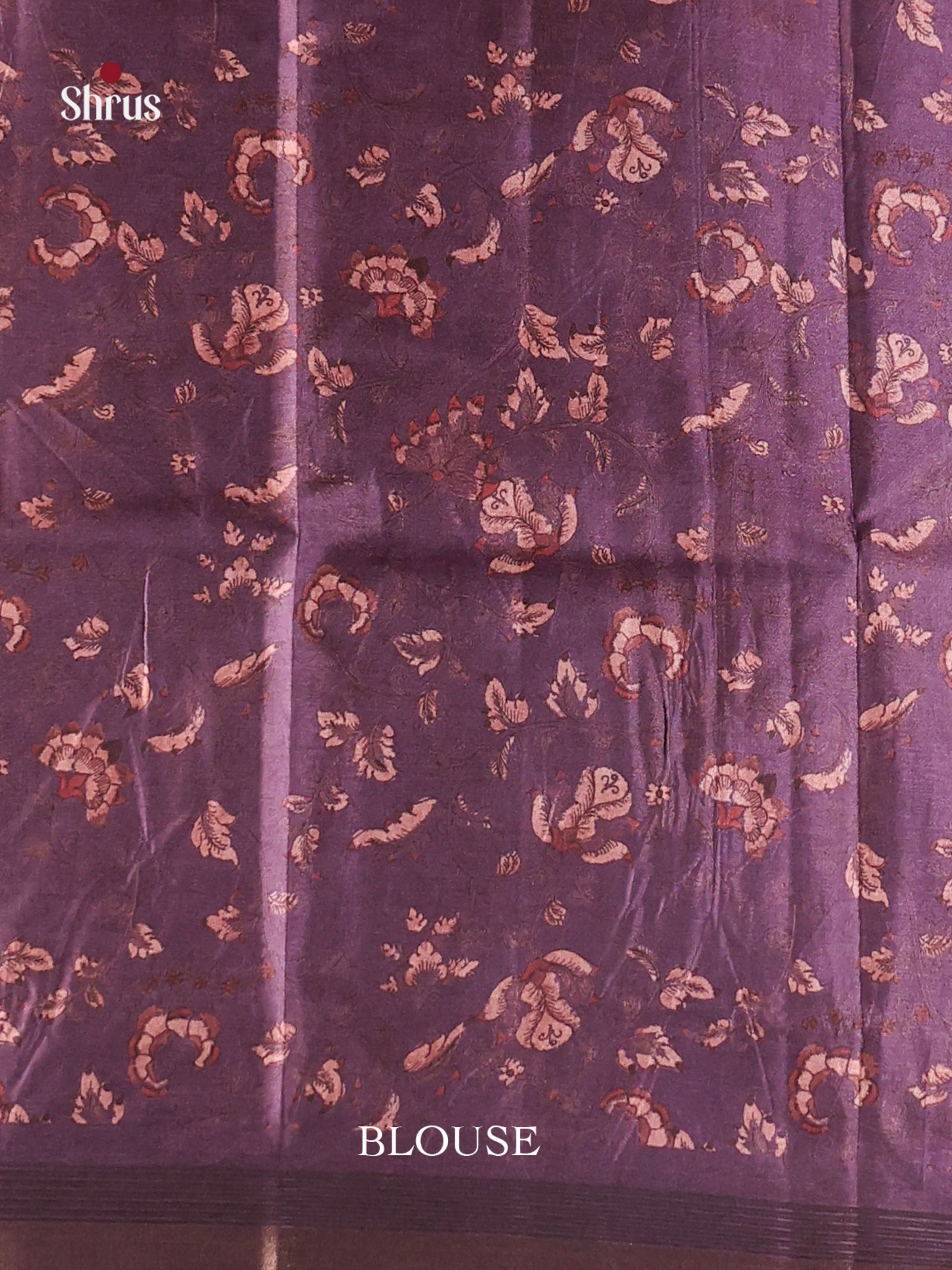 Mild Lavender & Purple - Moonga Silk Saree