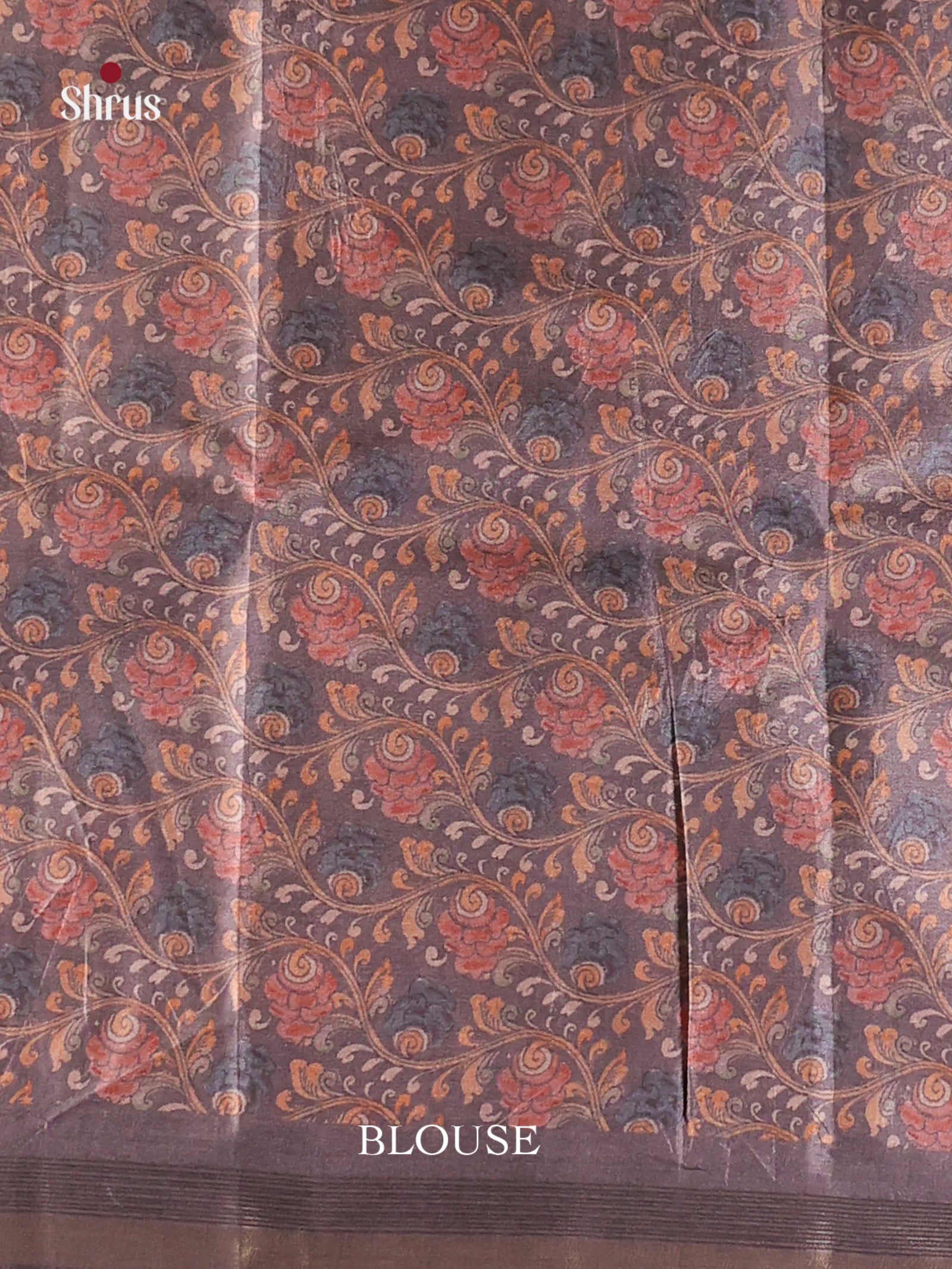 Grey - Moonga Silk Saree