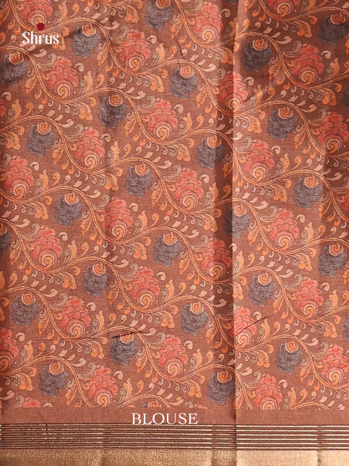 Brown- Moonga Silk Saree