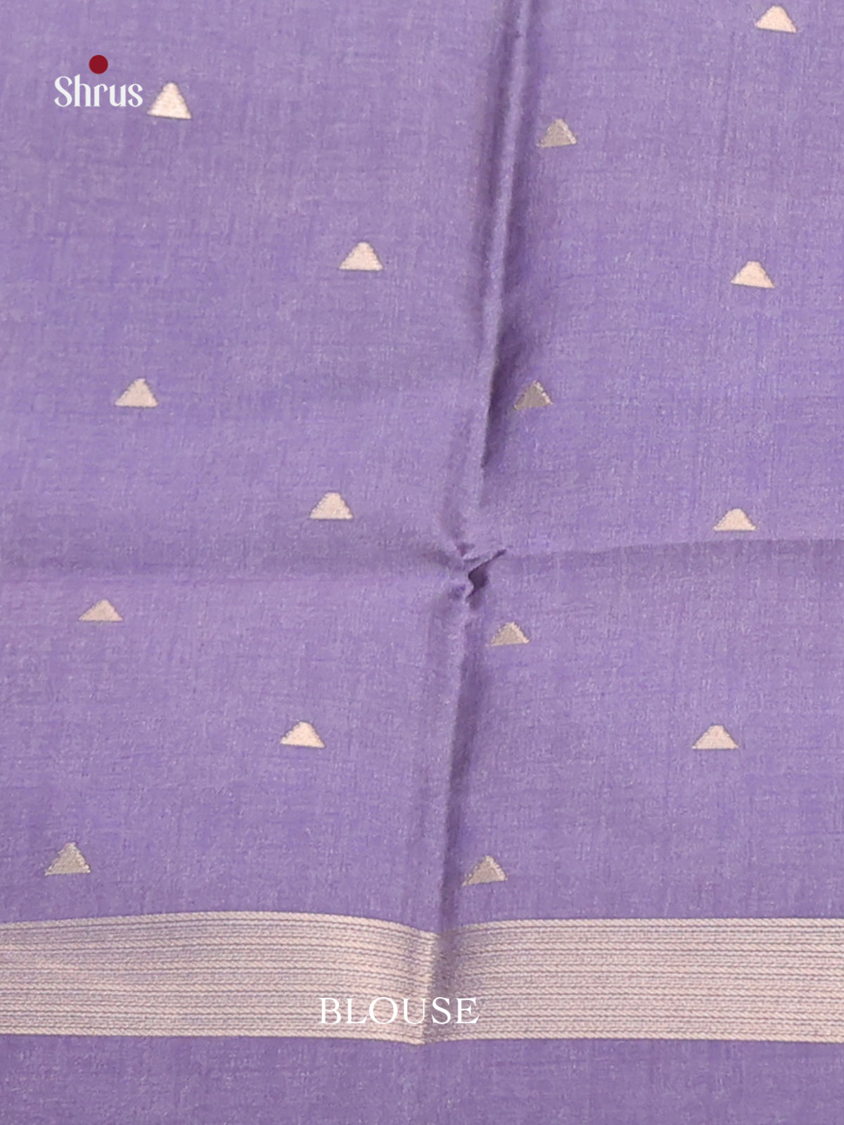Blue & Lavender - Semi Tussar Saree