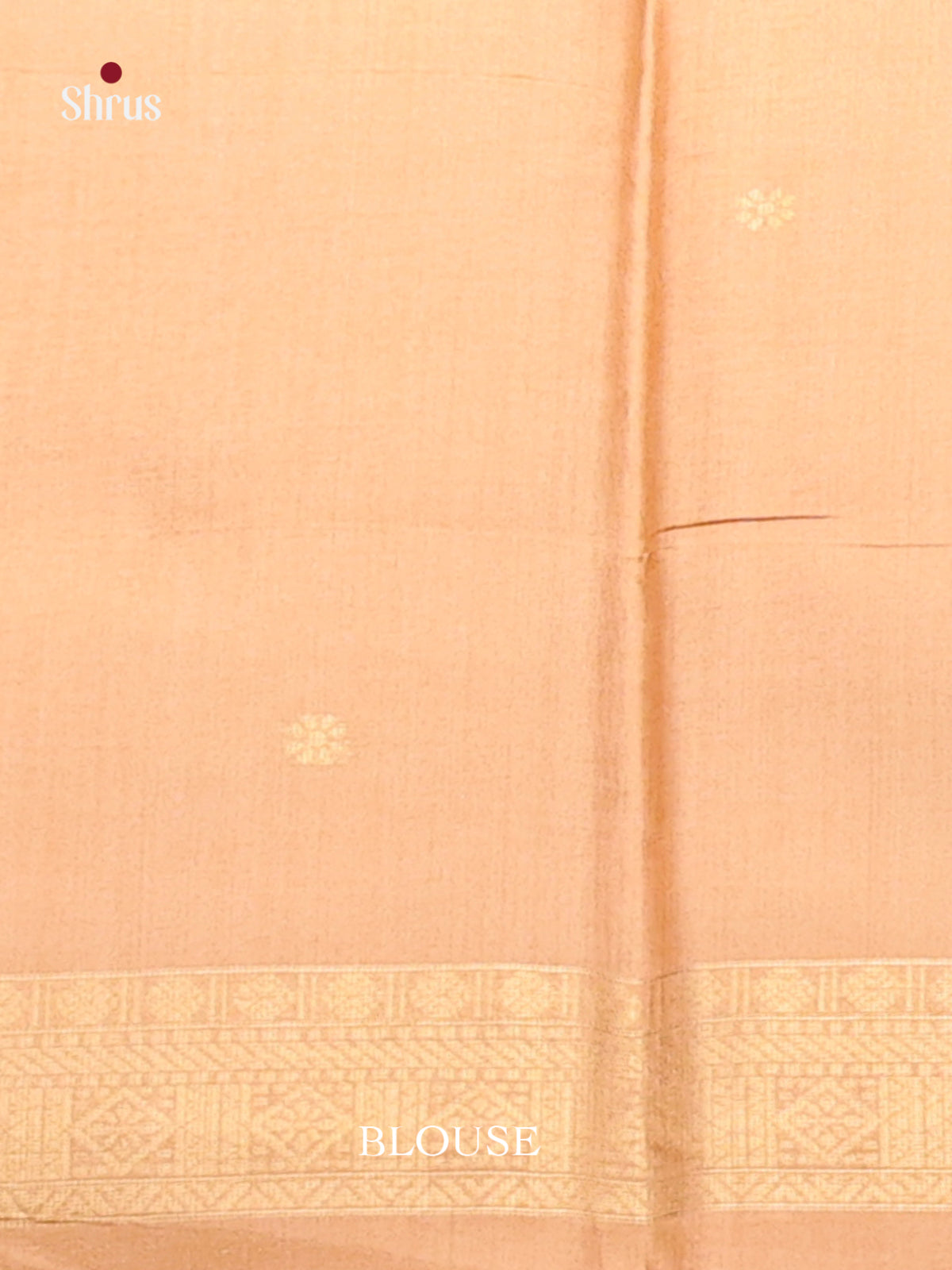 Purple & Peach - Semi Tussar Saree
