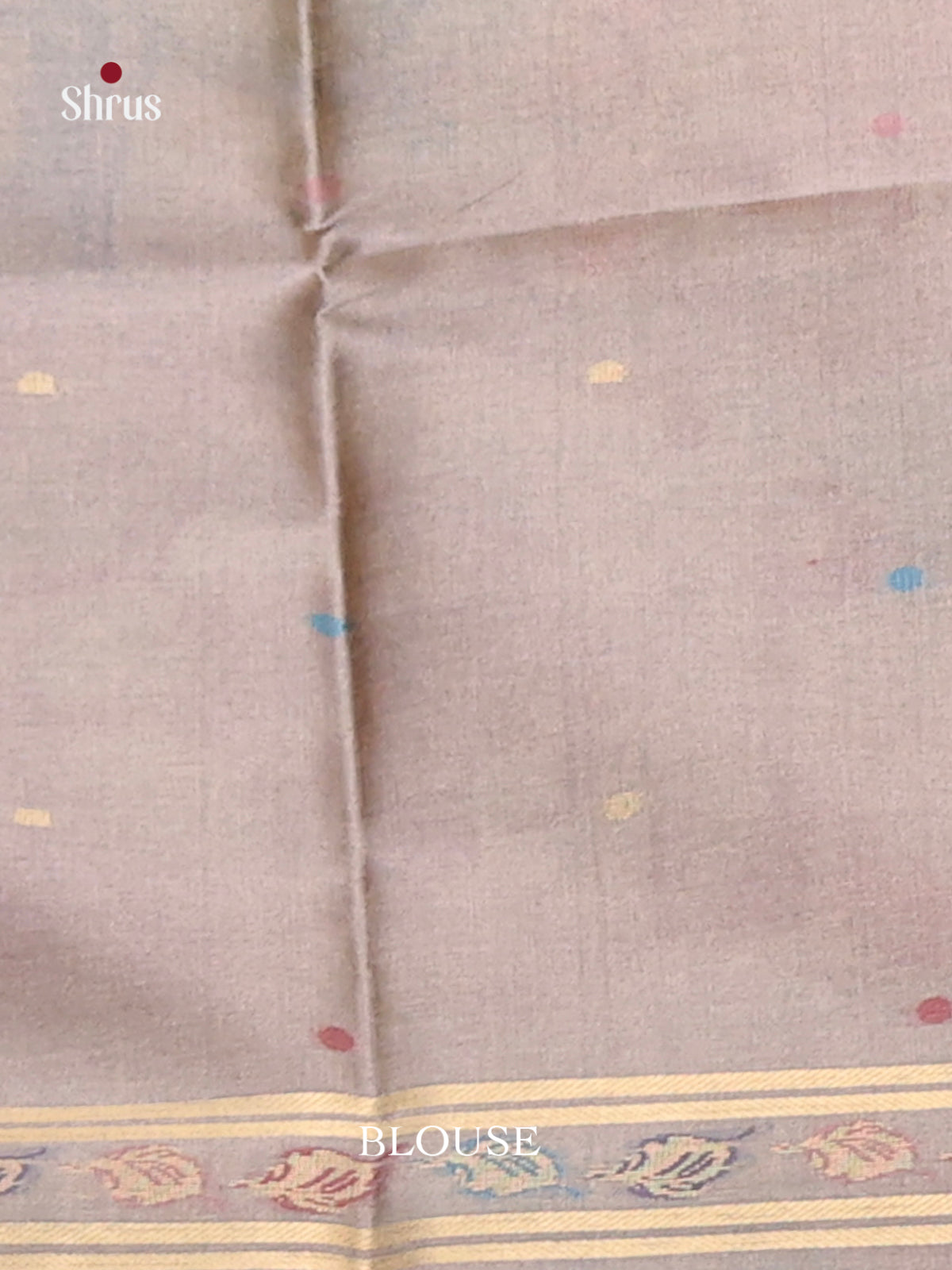 Grey - Semi Tussar Saree