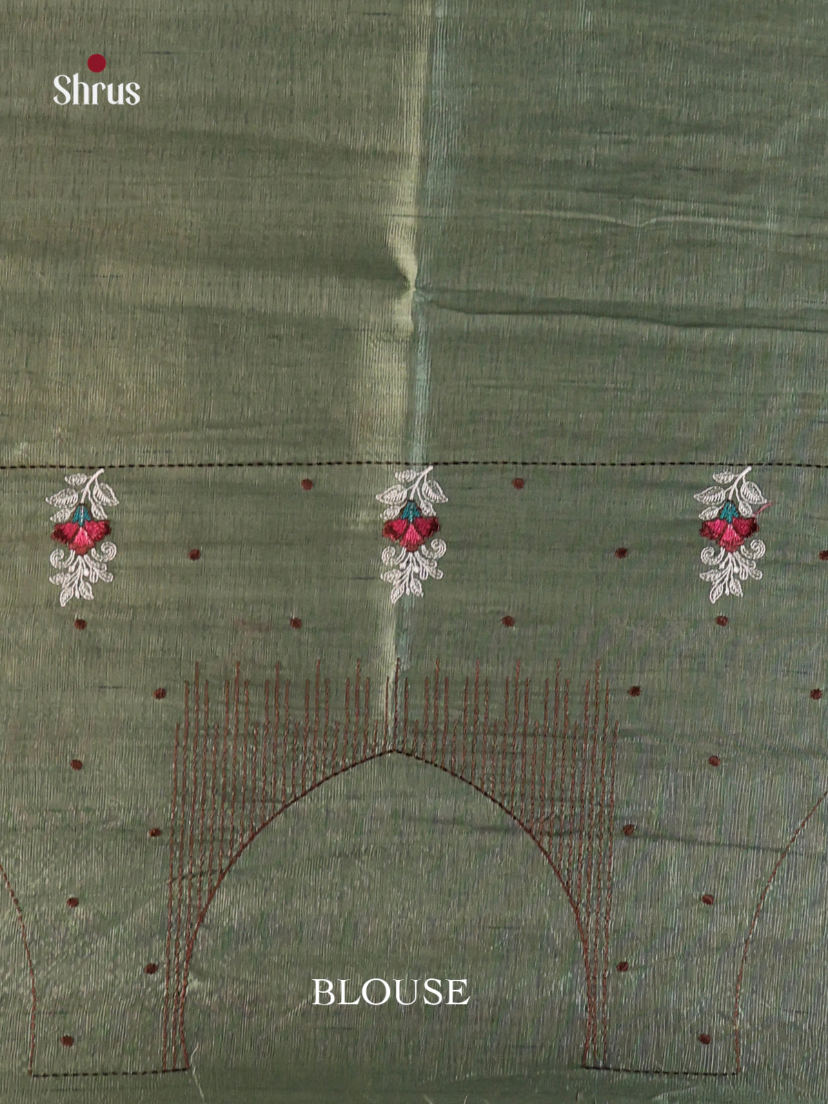 DHS23567 - Semi Rawsilk Saree - Shop on Shrus.com