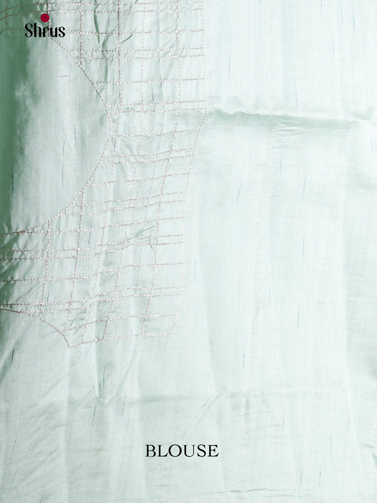 Ice Green - Semi Rawsilk Saree - Shop on Shrus.com