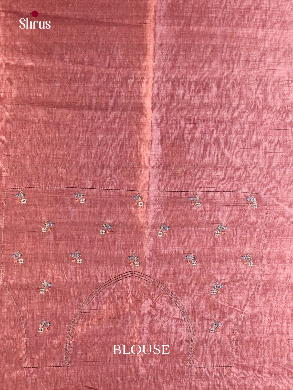 Onion peel - Semi Rawsilk Saree - Shop on Shrus.com
