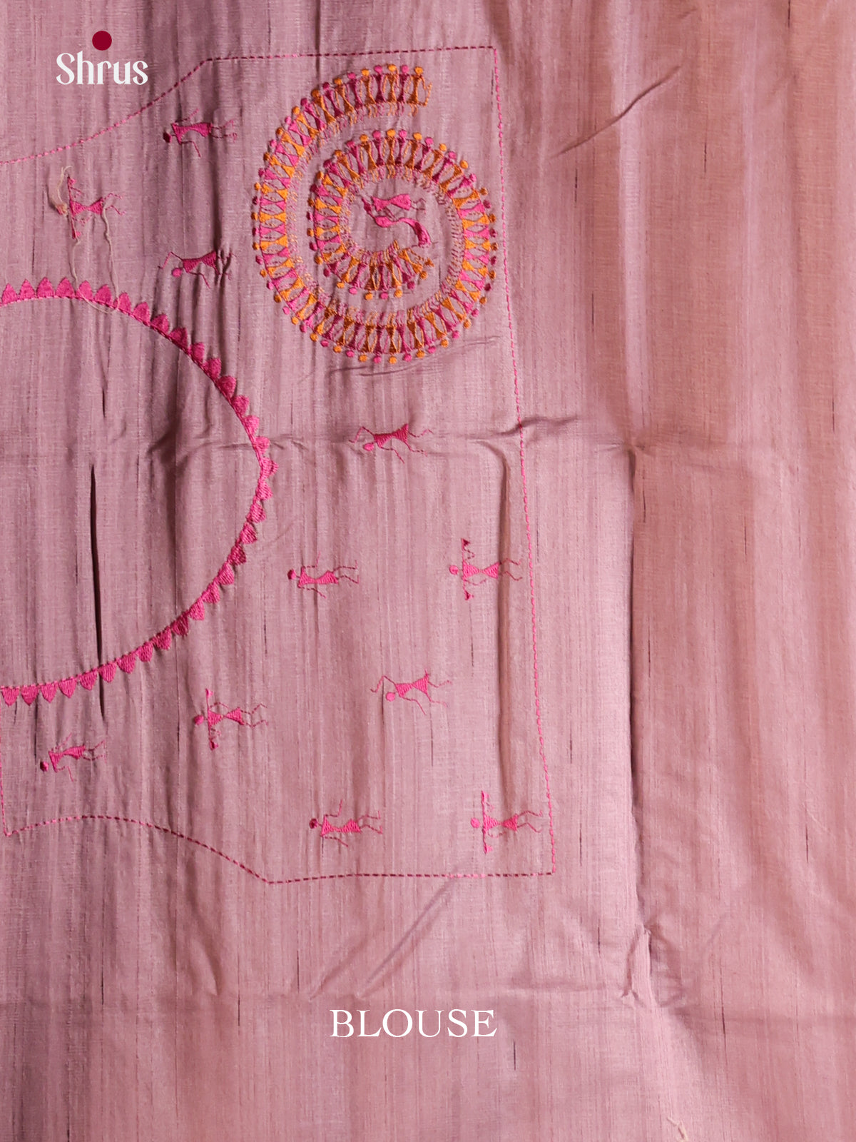 Purple - Semi Rawsilk Saree - Shop on Shrus.com