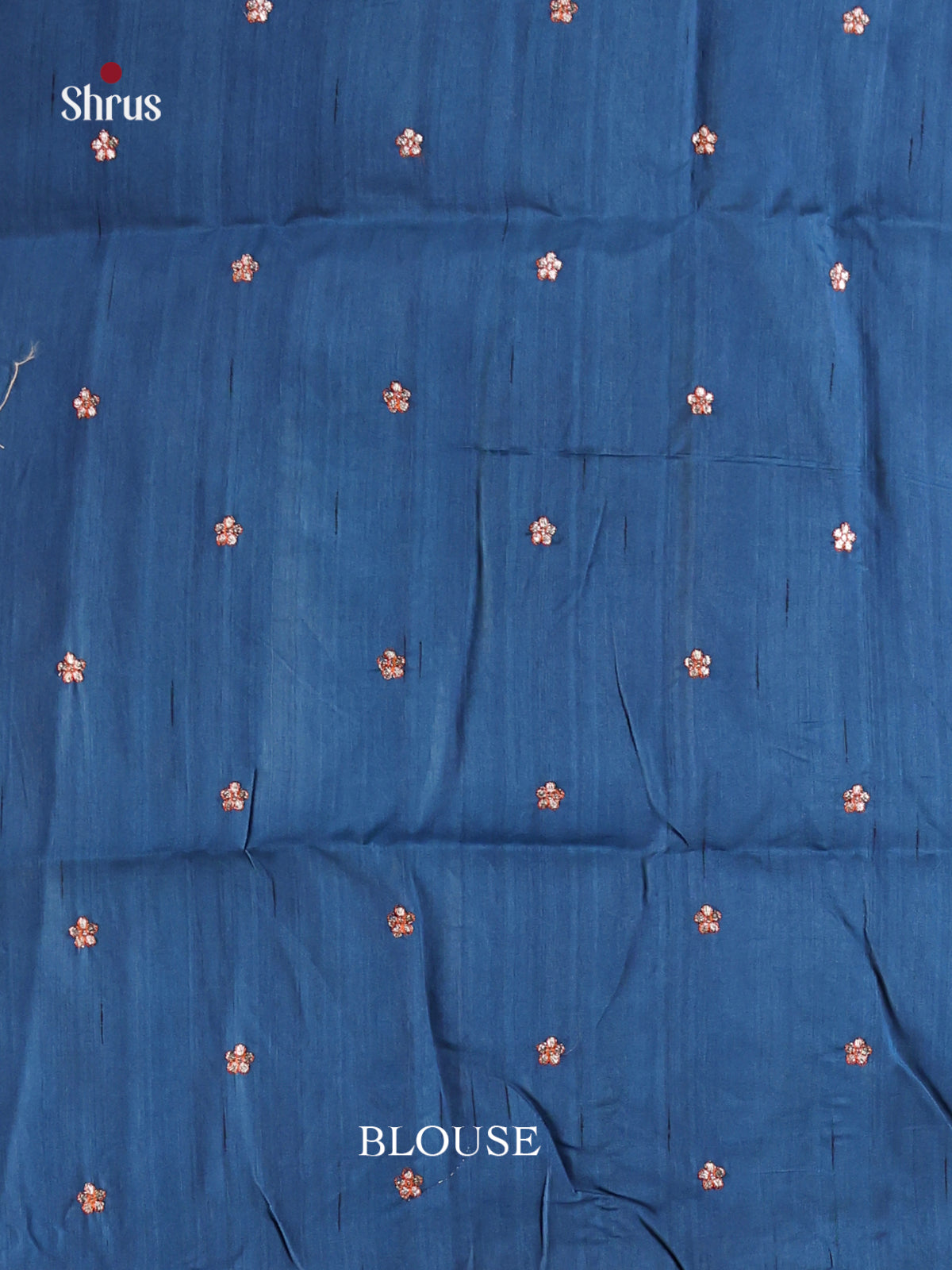 Blue - Semi Rawsilk Saree