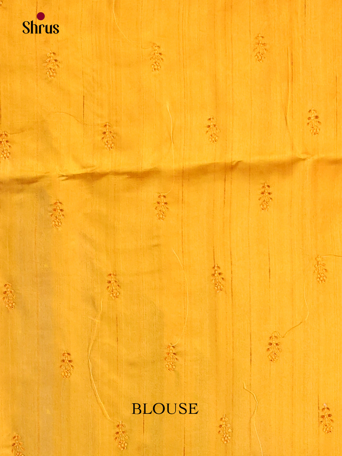 Mustard - Semi Rawsilk Saree - Shop on Shrus.com