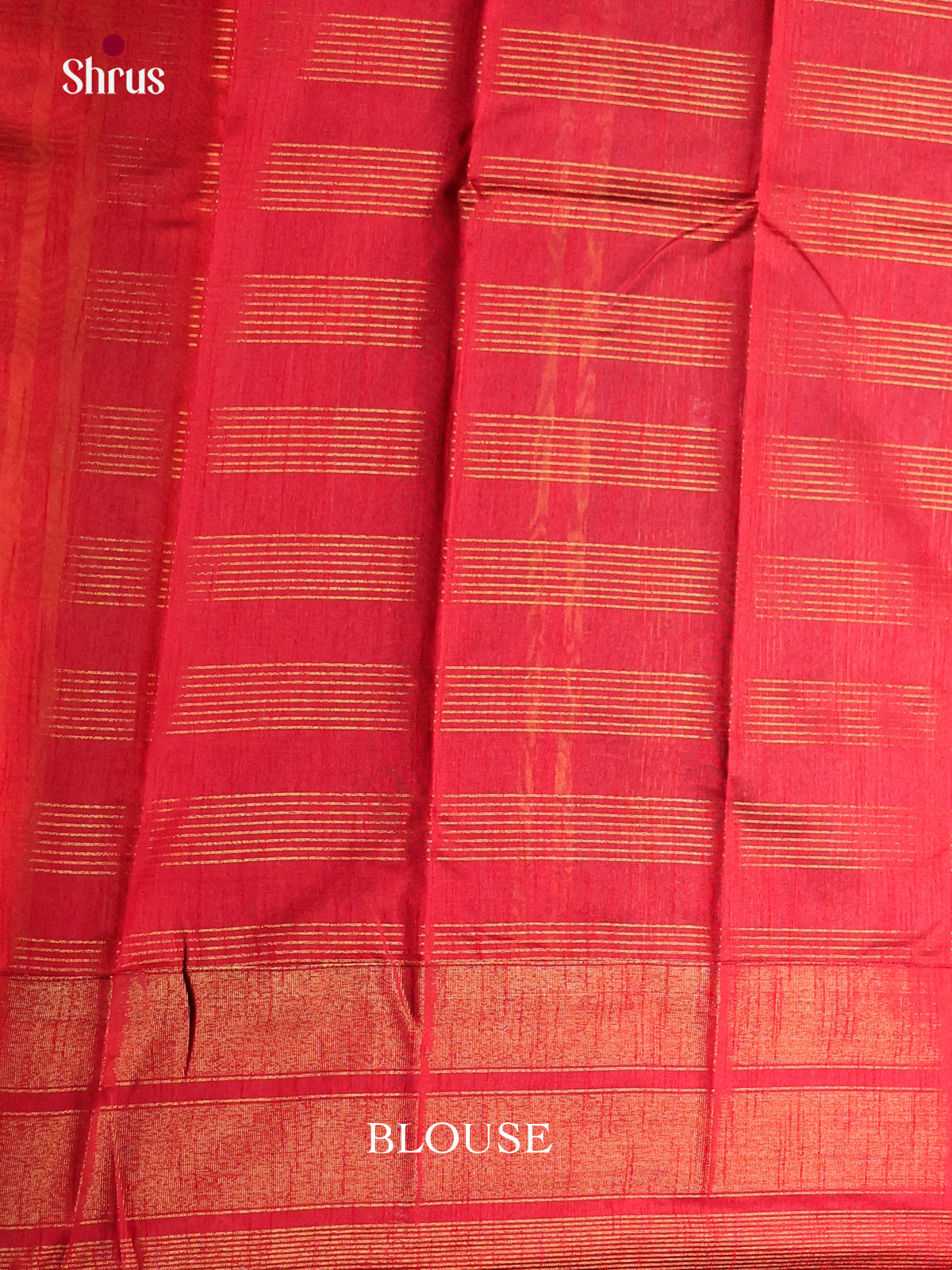 Black & Red - Semi Rawsilk Saree