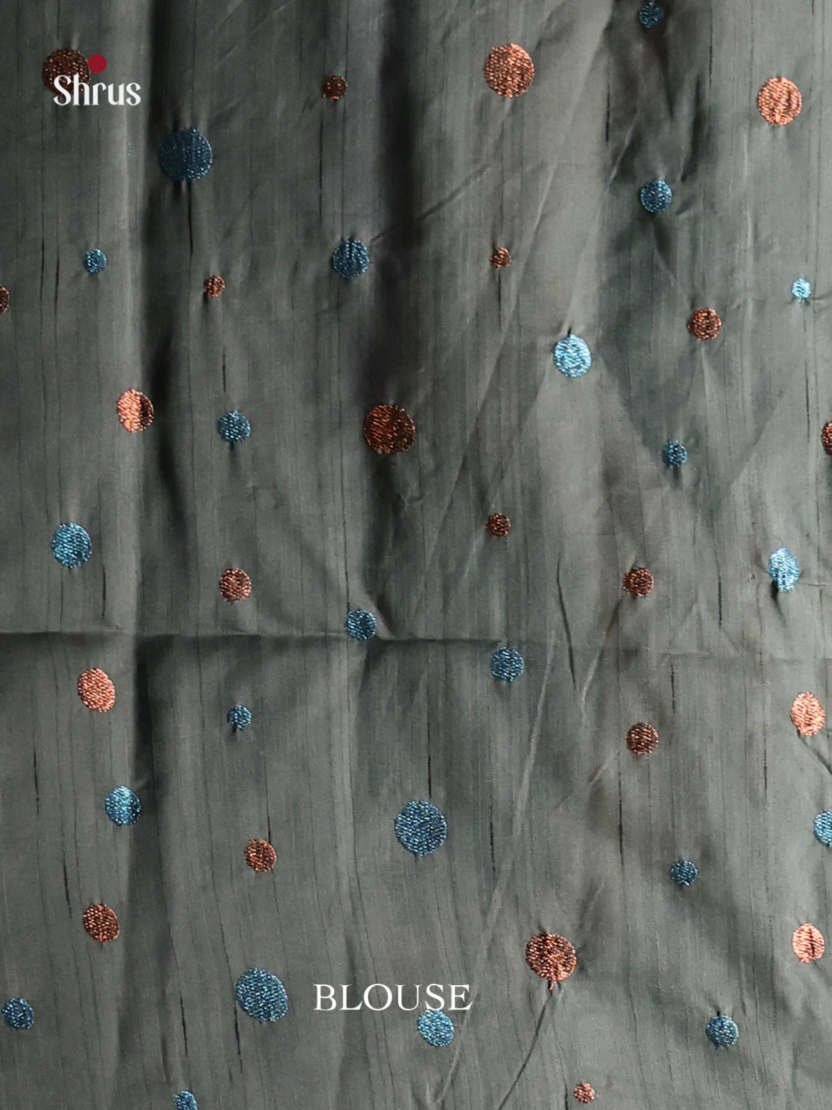 Grey - Semi Rawsilk Saree - Shop on Shrus.com