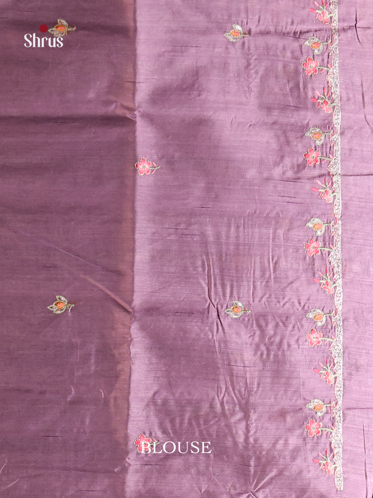 Lavender - Semi Rawsilk Saree - Shop on Shrus.com