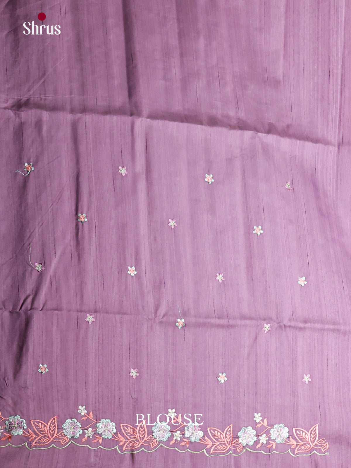 Lavender - Semi Rawsilk Saree - Shop on Shrus.com