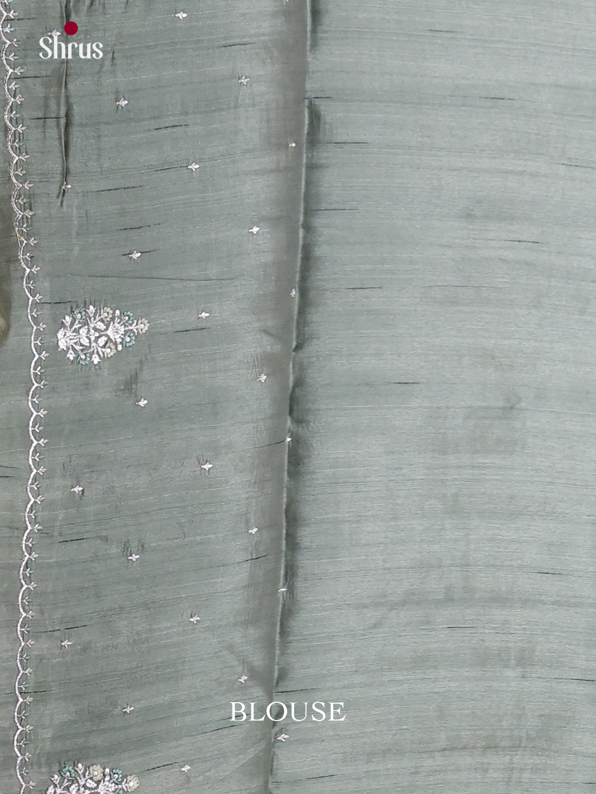 Grey - Semi Rawsilk Saree