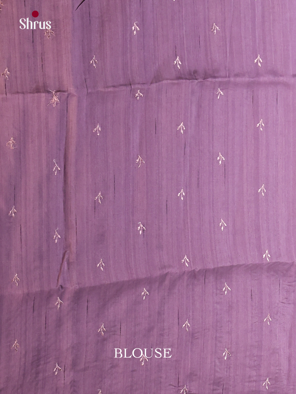 Dark Lavender - Semi Rawsilk Saree - Shop on Shrus.com