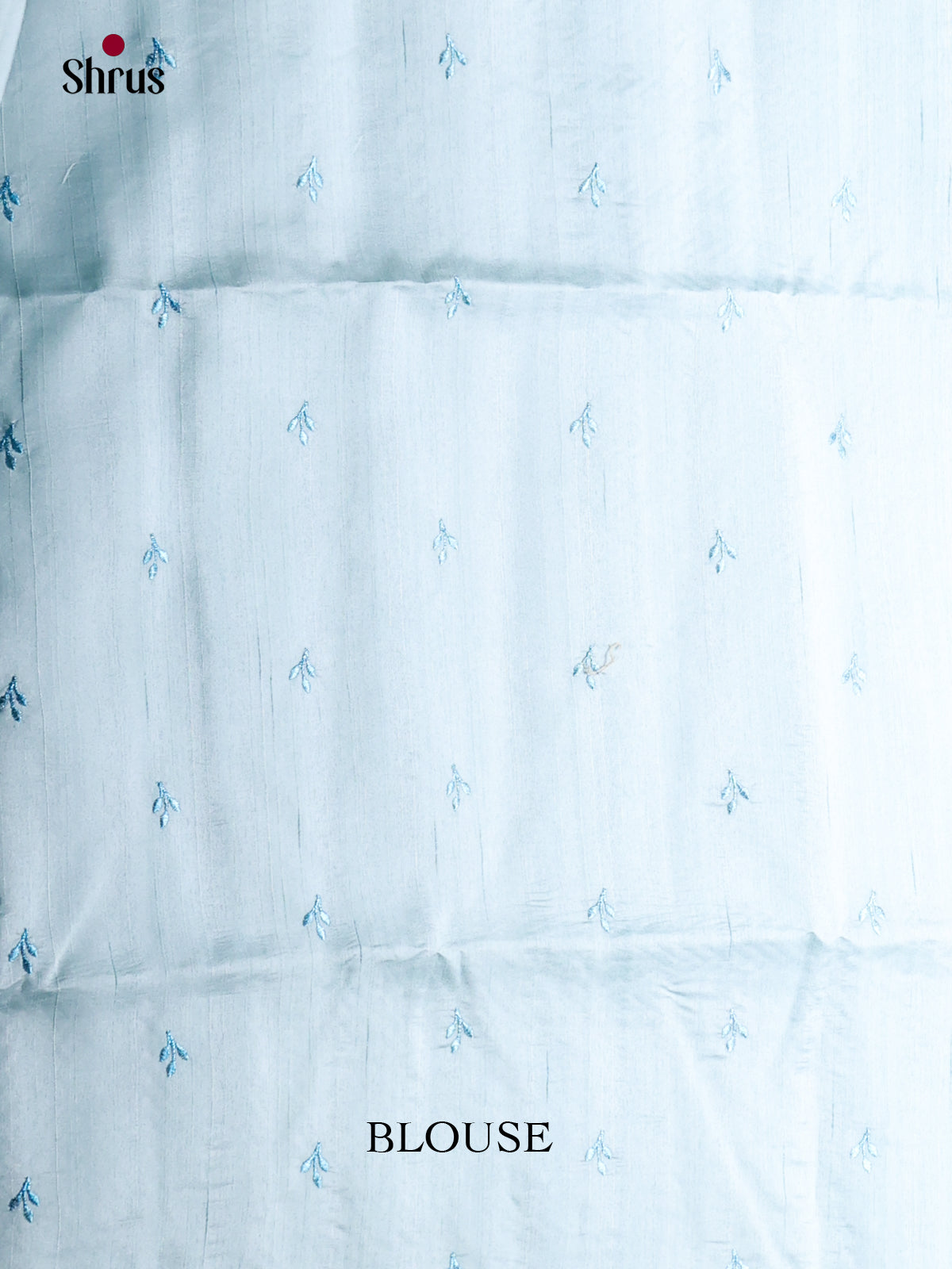 Ice Blue - Semi Rawsilk Saree