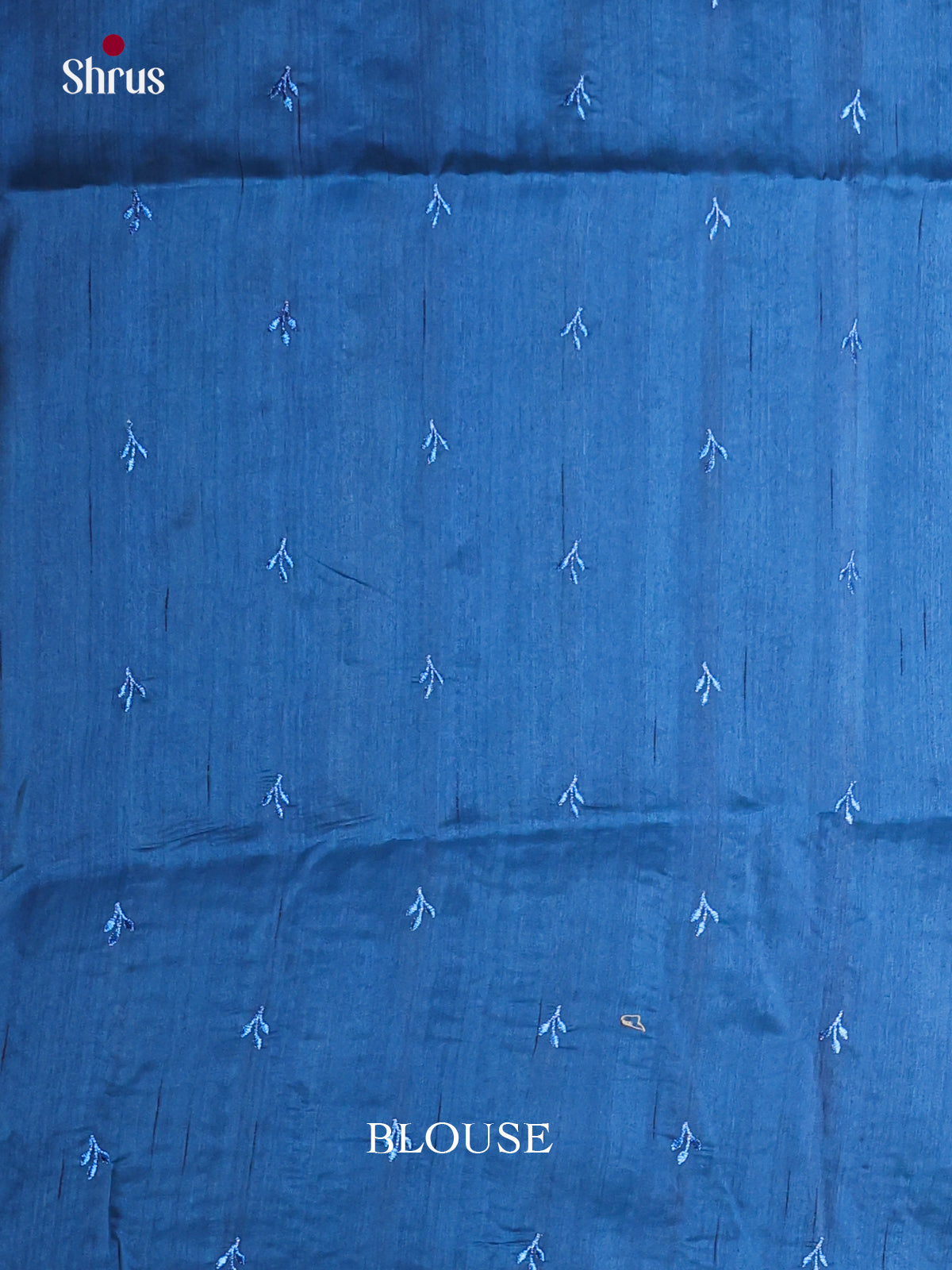 Blue - Semi Rawsilk Saree