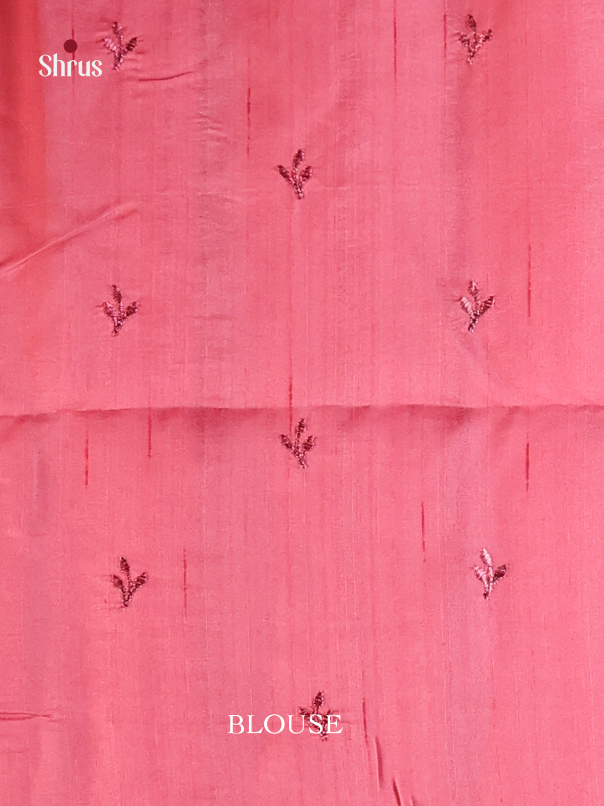 Pink - Semi Rawsilk Saree - Shop on Shrus.com