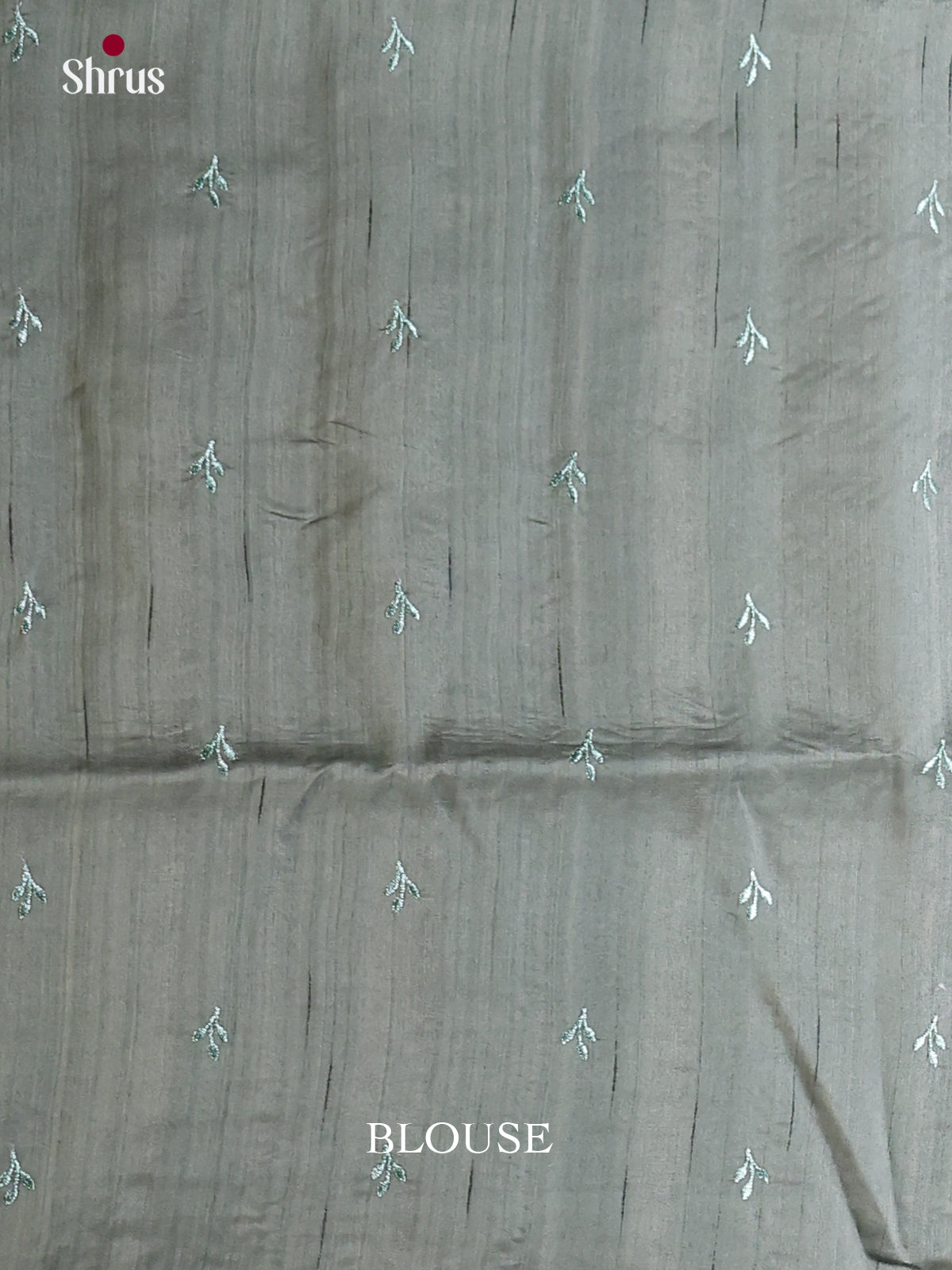 Grey - Semi Rawsilk Saree - Shop on Shrus.com