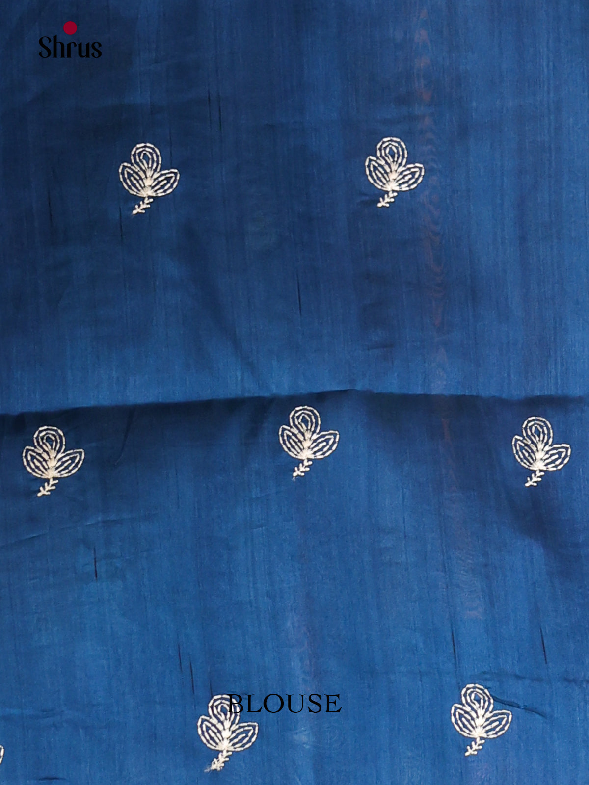 Blue - Semi Rawsilk Saree