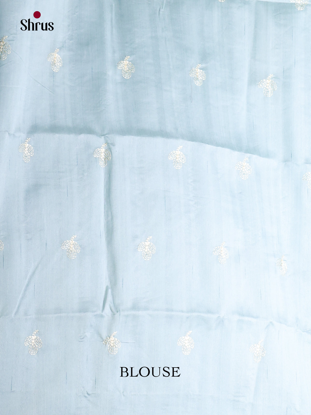 Pastel Blue - Semi Rawsilk Saree