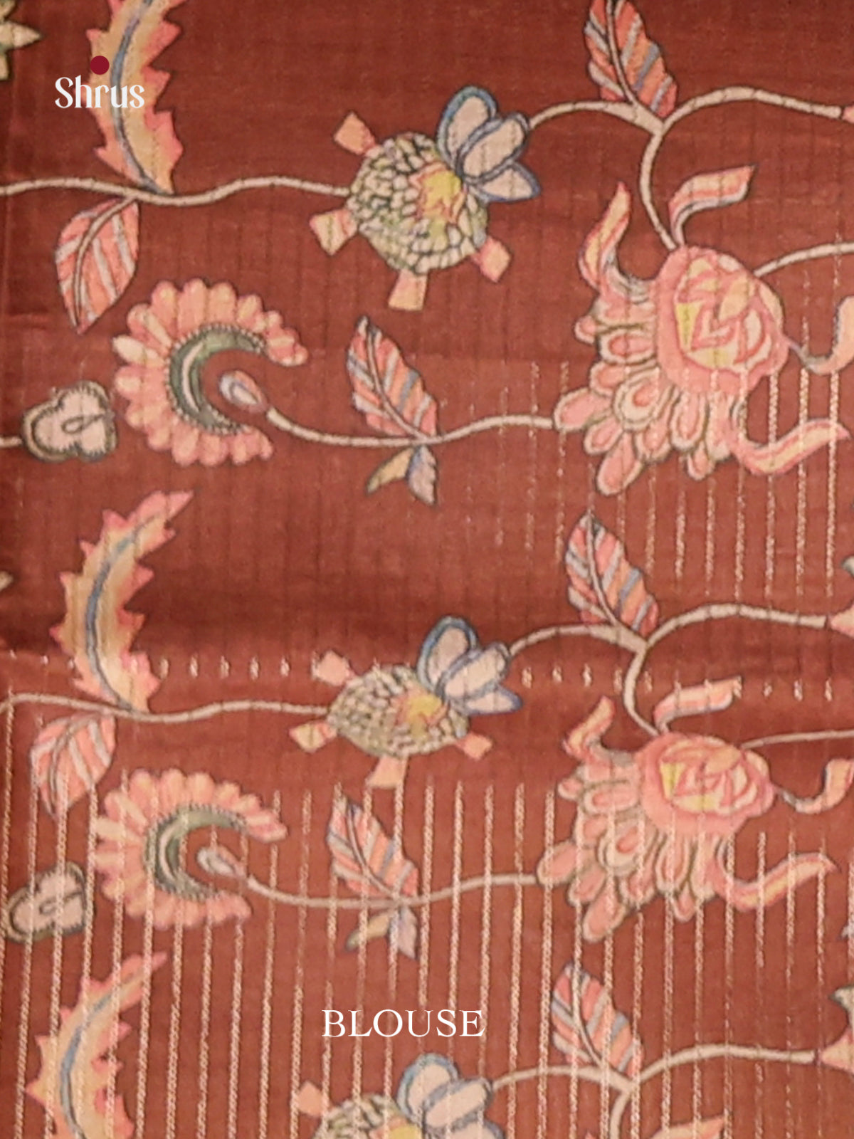 Brown - Semi Tussar Saree