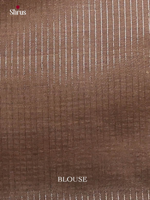 Mustard & Brown - Semi Tussar Saree - Shop on Shrus.com