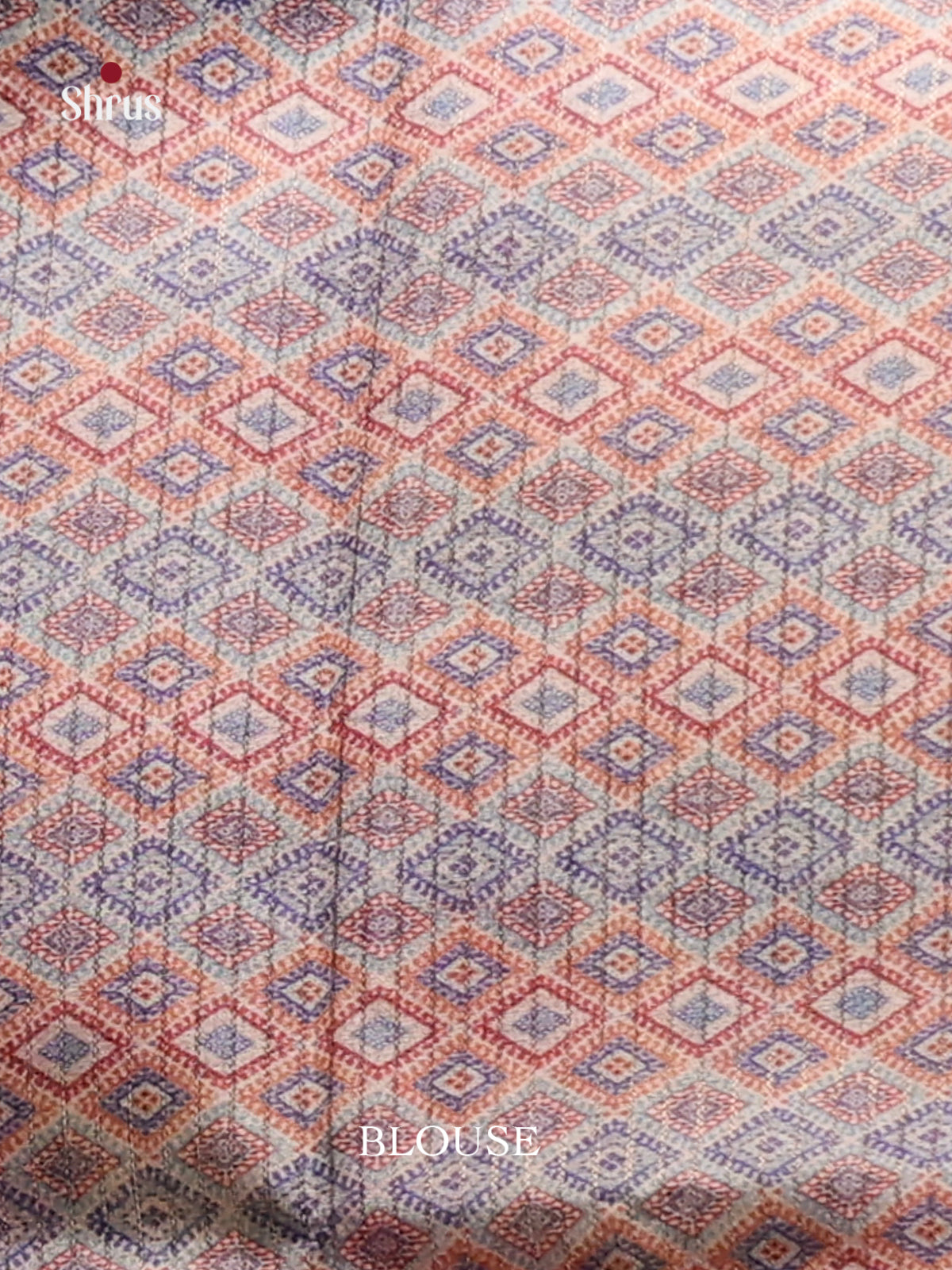 Blue & Cream- Semi Tussar Saree