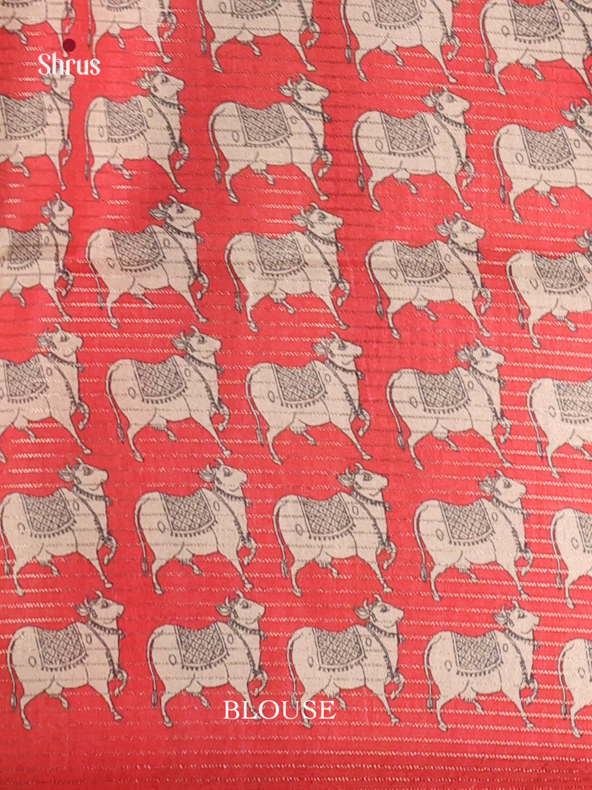 Black & Red- Semi Tussar Saree