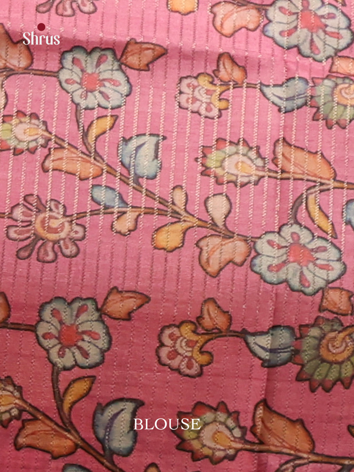 Pink - Semi Tussar Saree - Shop on Shrus.com