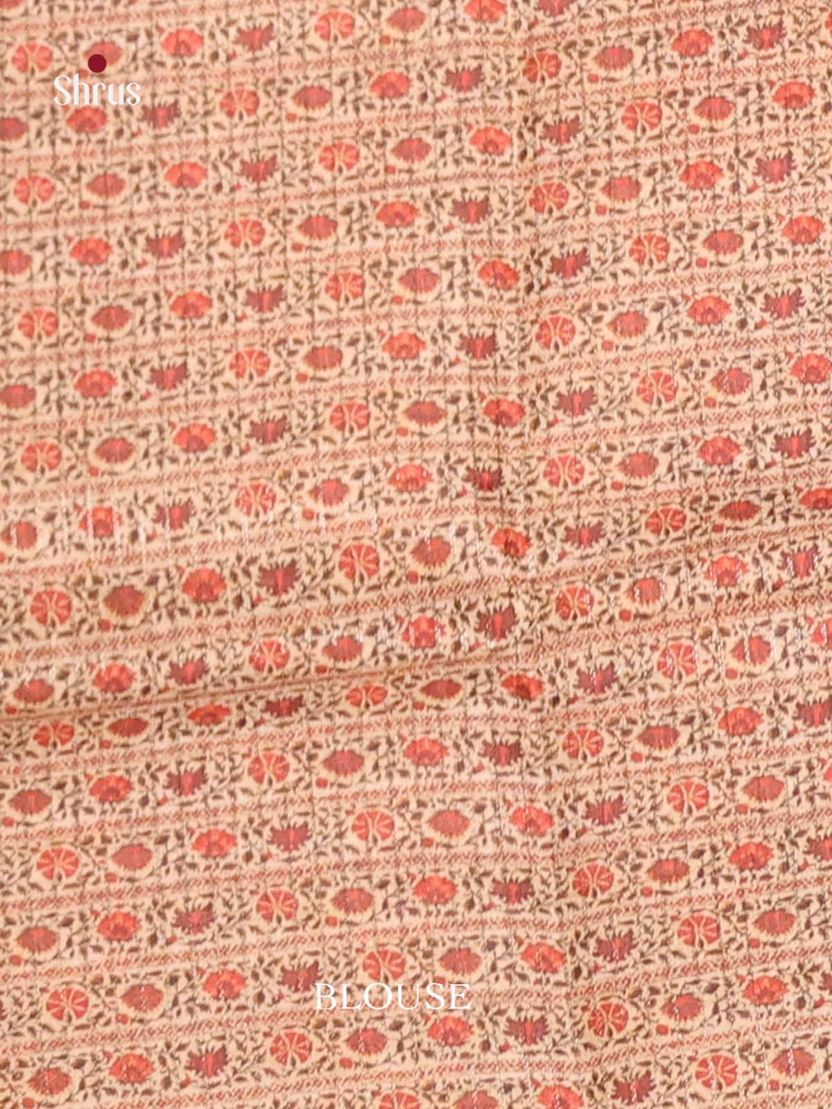 Brown & Cream- Semi Tussar Saree