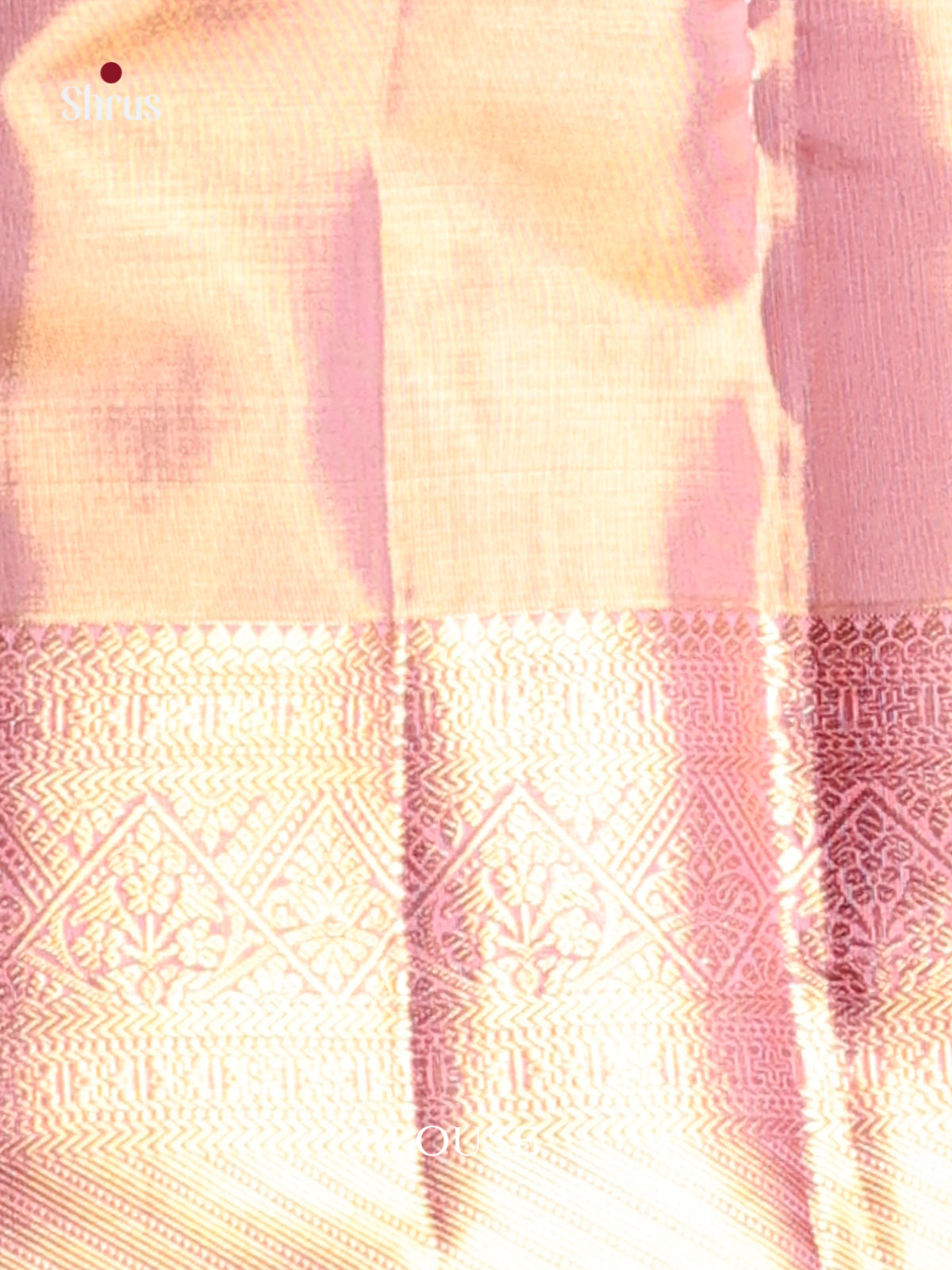 Charming Lavender Kanjivaram Saree with Floral Nestled zari brocade -2