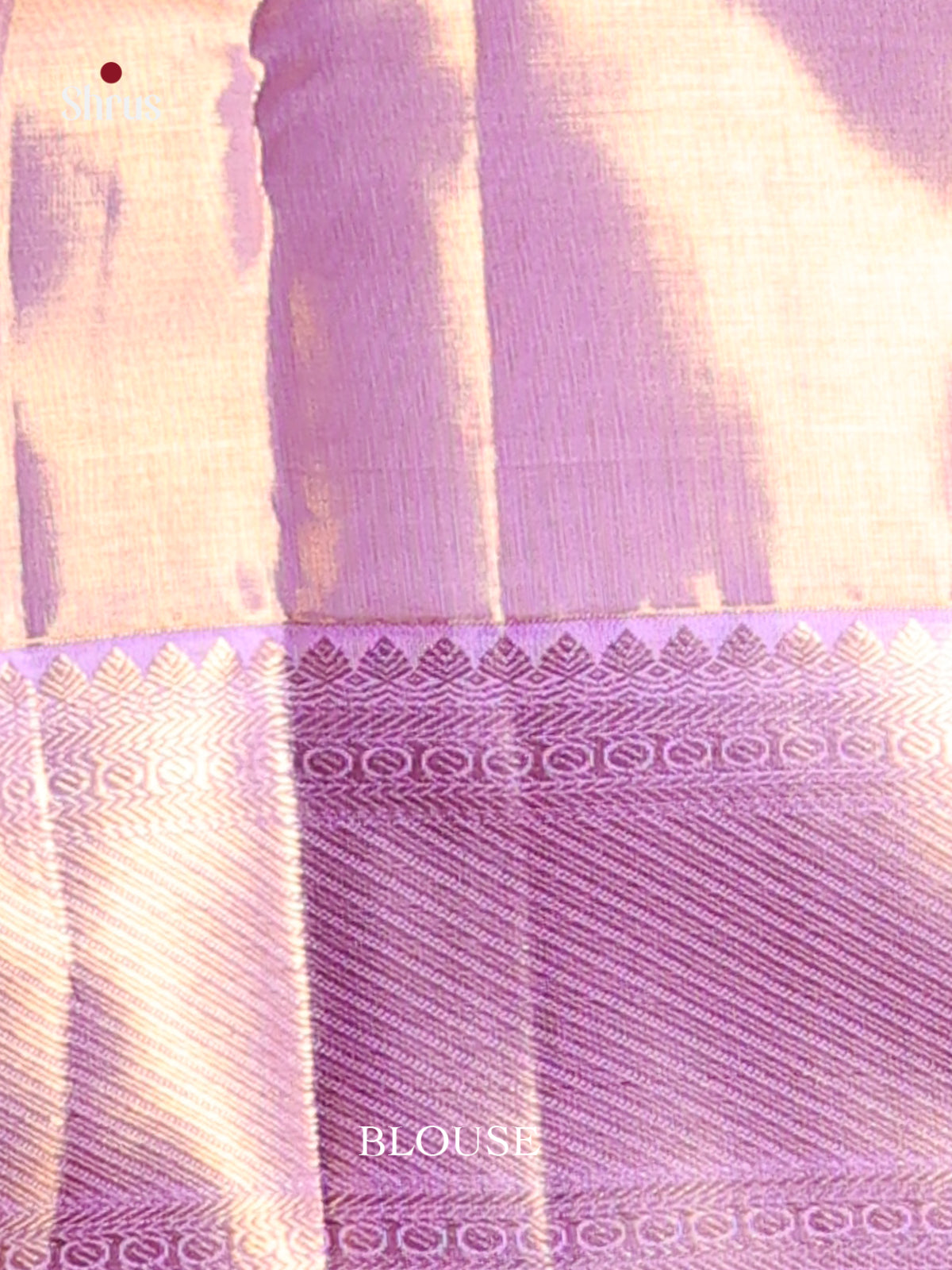 Elegant Lavender Kanjivaram Saree with zari floral nestling brocade -2