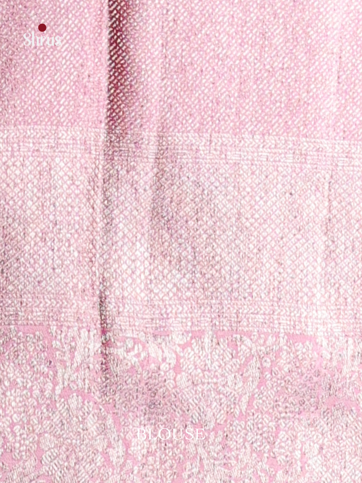 Dazzling Onion Pink Kanchipuram silk Saree with Beautiful floral brocade -2