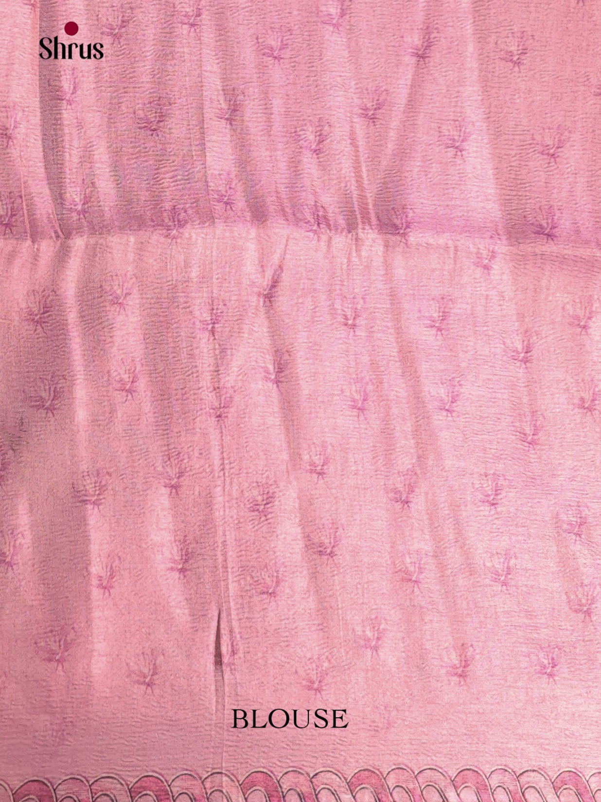 Pink - Bamboo silk Saree