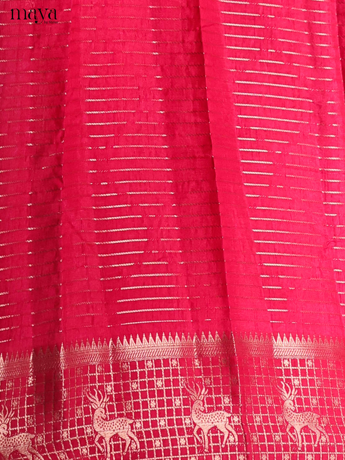 Purple & Pink- Semi Tussar Saree - Shop on Shrus.com