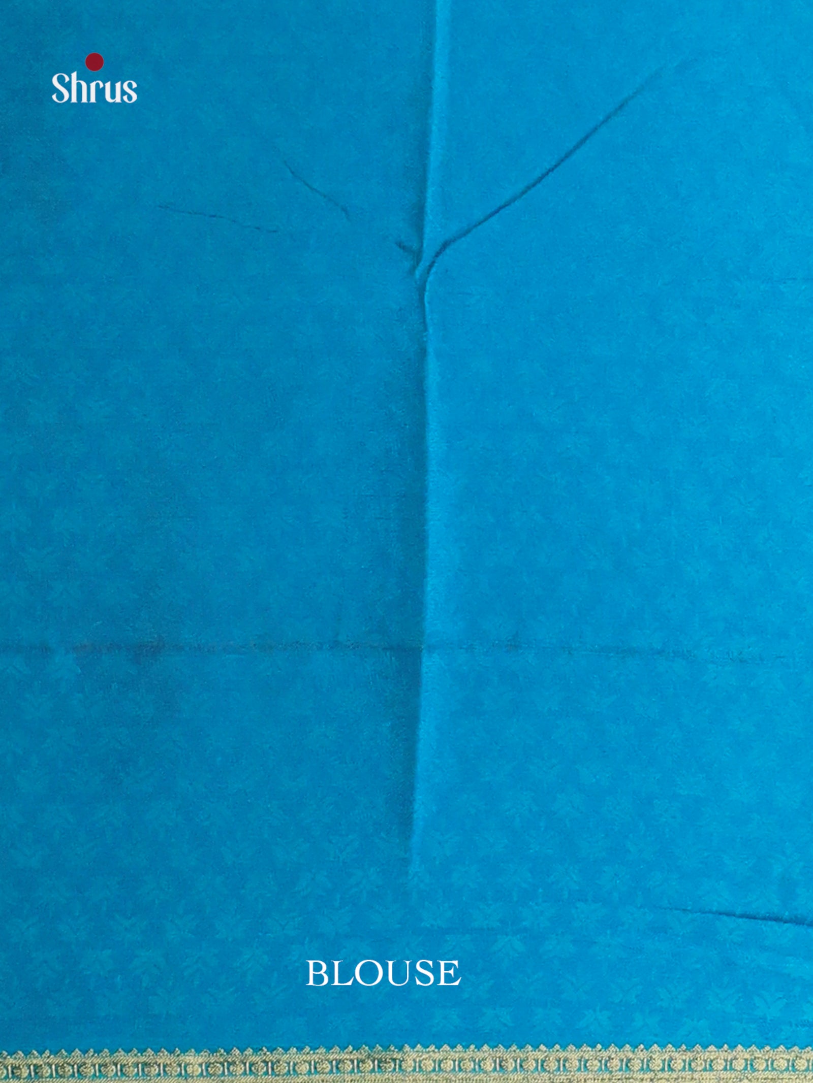 Blue - Printed Silk Saree