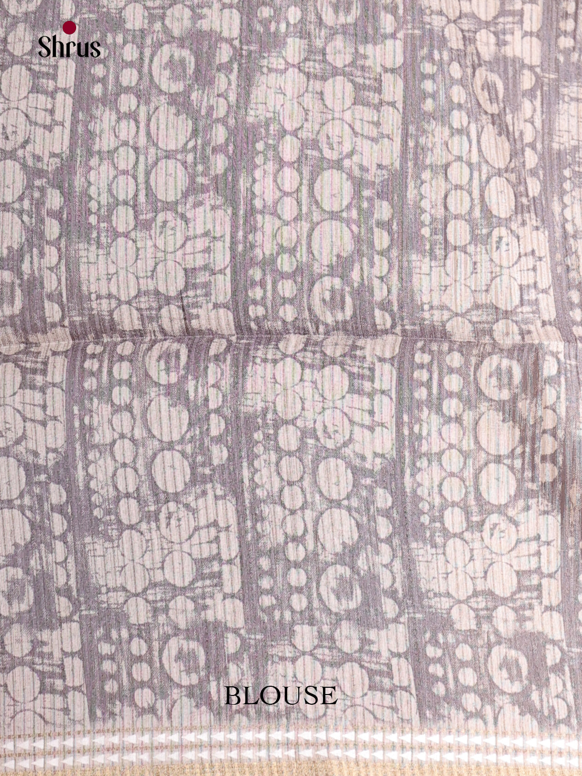 Cream & Maroon - Semi matka Saree