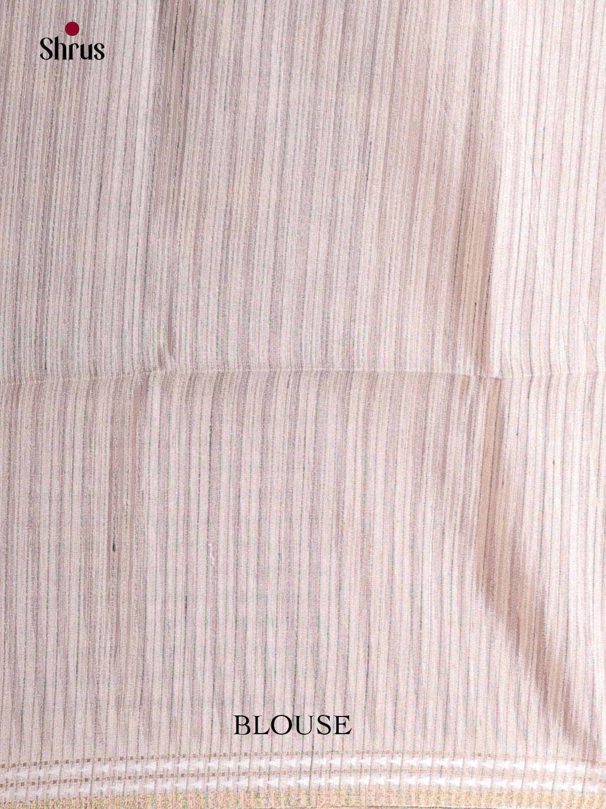 cream & Red - Semi matka Saree