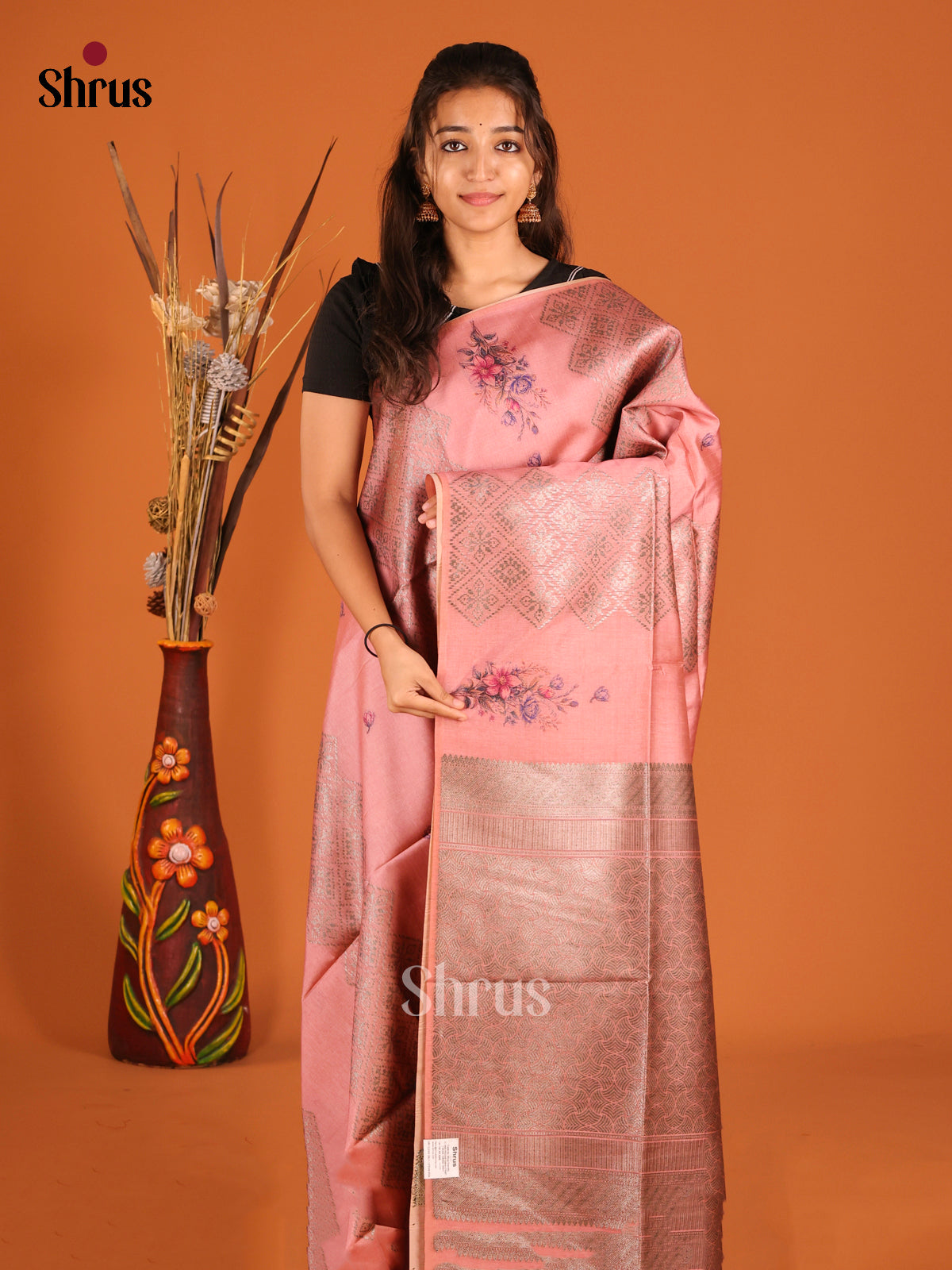 Onion Peel - Semi Tussar Saree