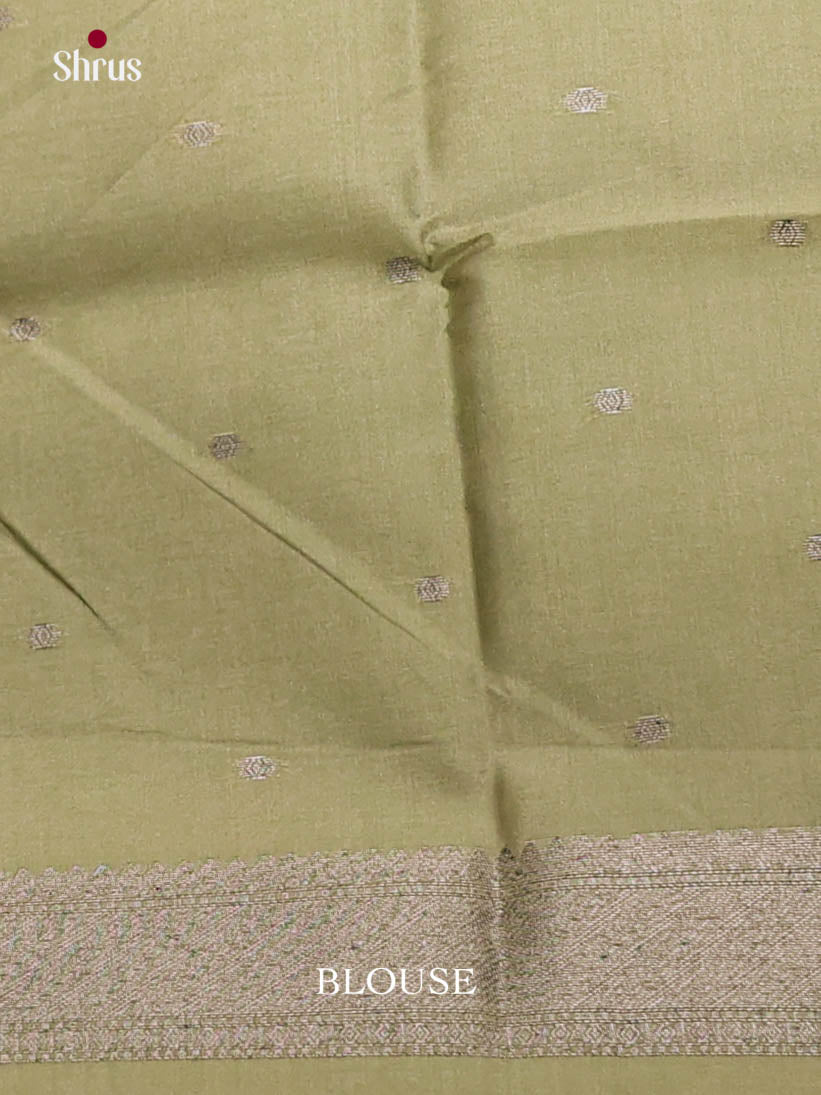 Green - Semi Tussar Saree - Shop on Shrus.com
