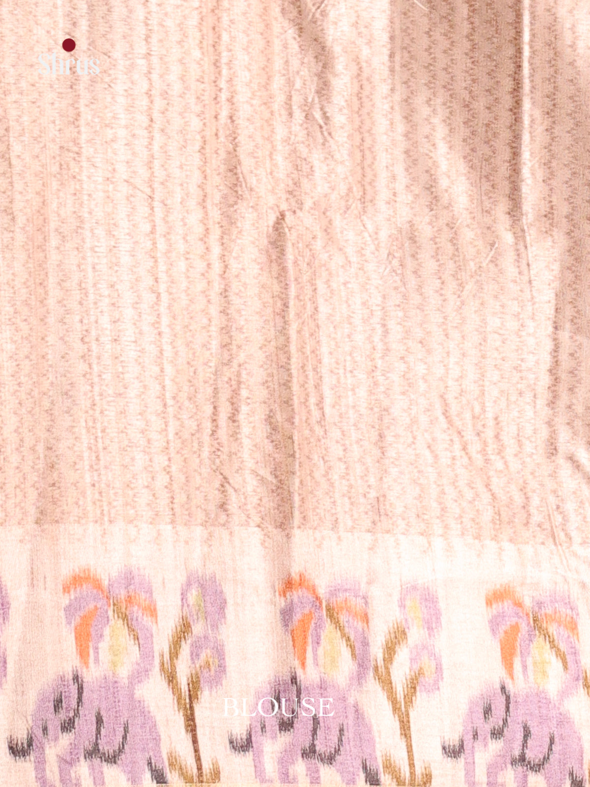 Purple & cream- Moonga Silk Saree