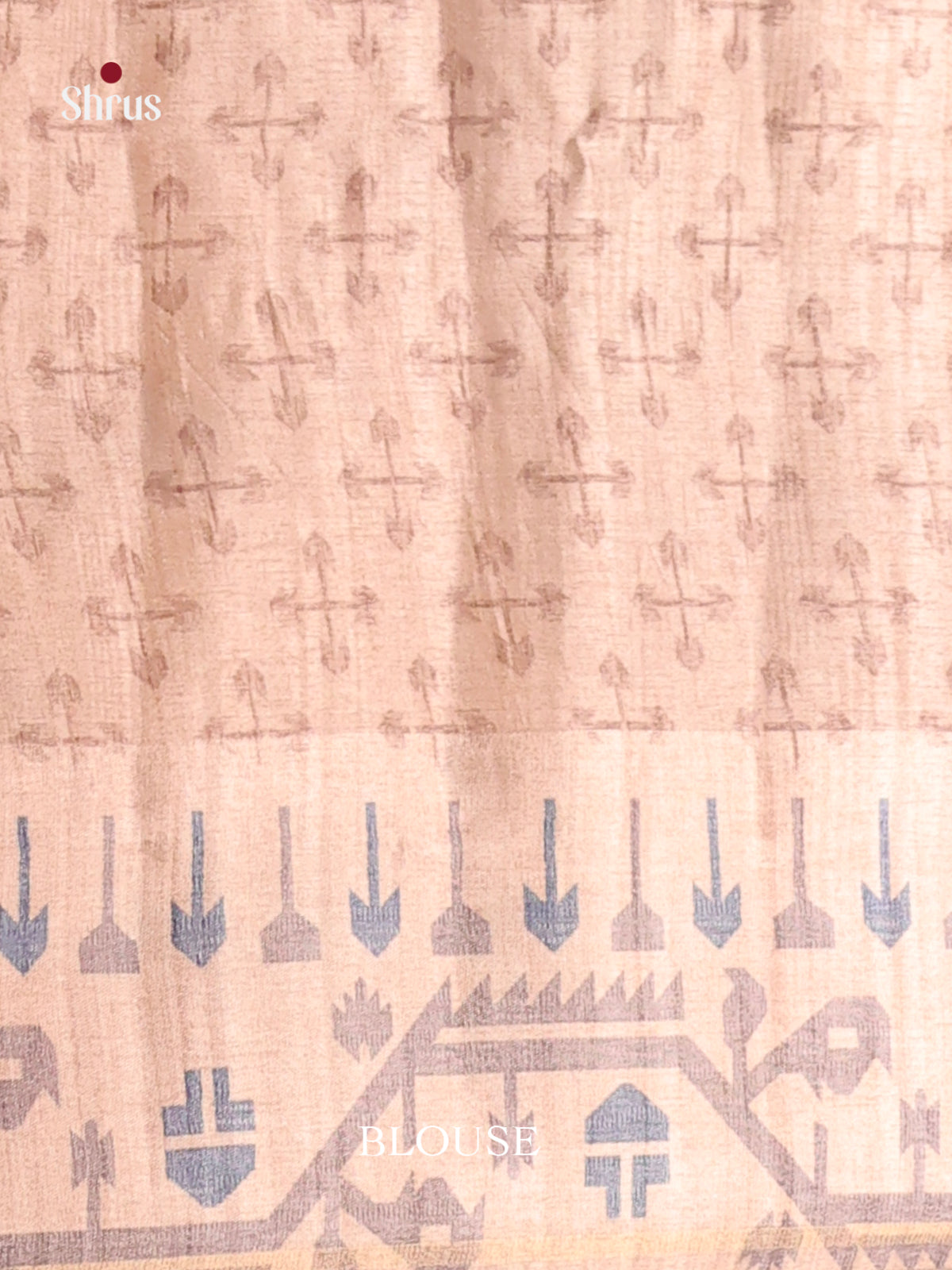 Grey & Cream- Moonga Silk Saree