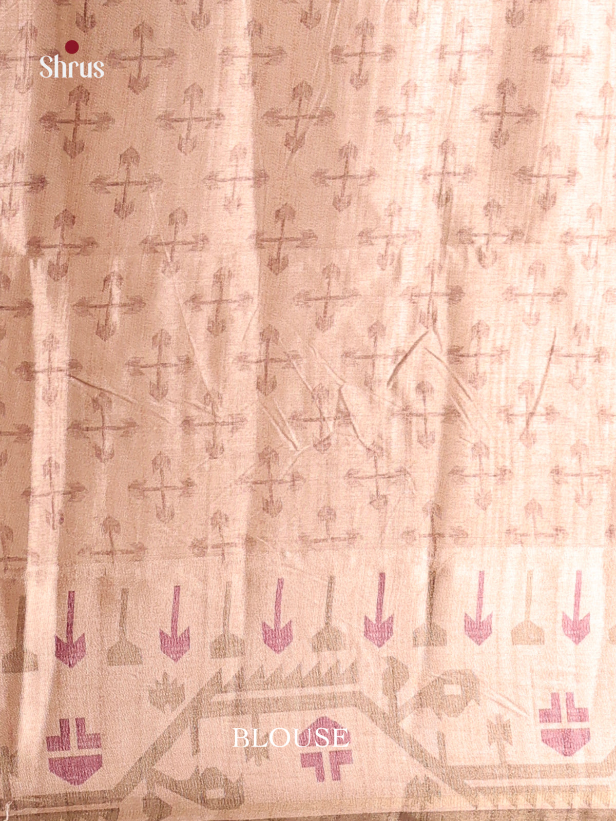 Cream - Moonga Silk Saree