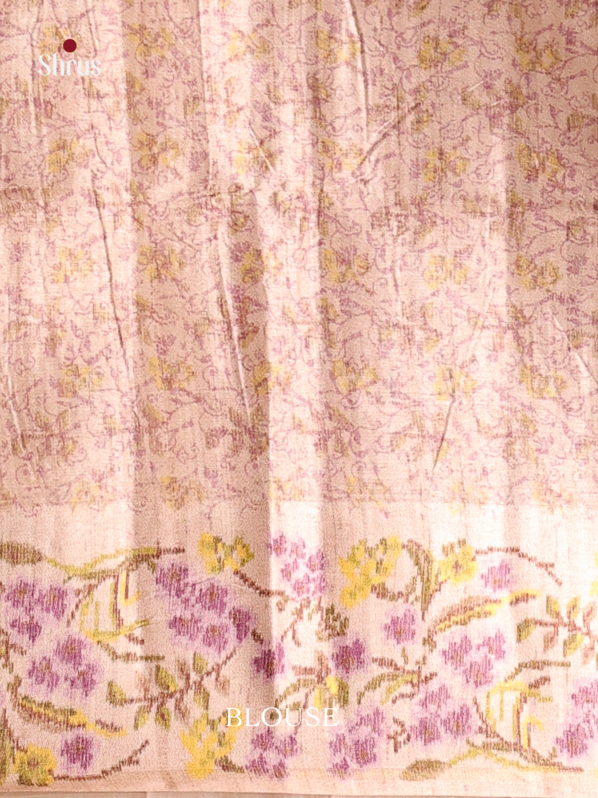 Purple & Cream- Moonga Silk Saree