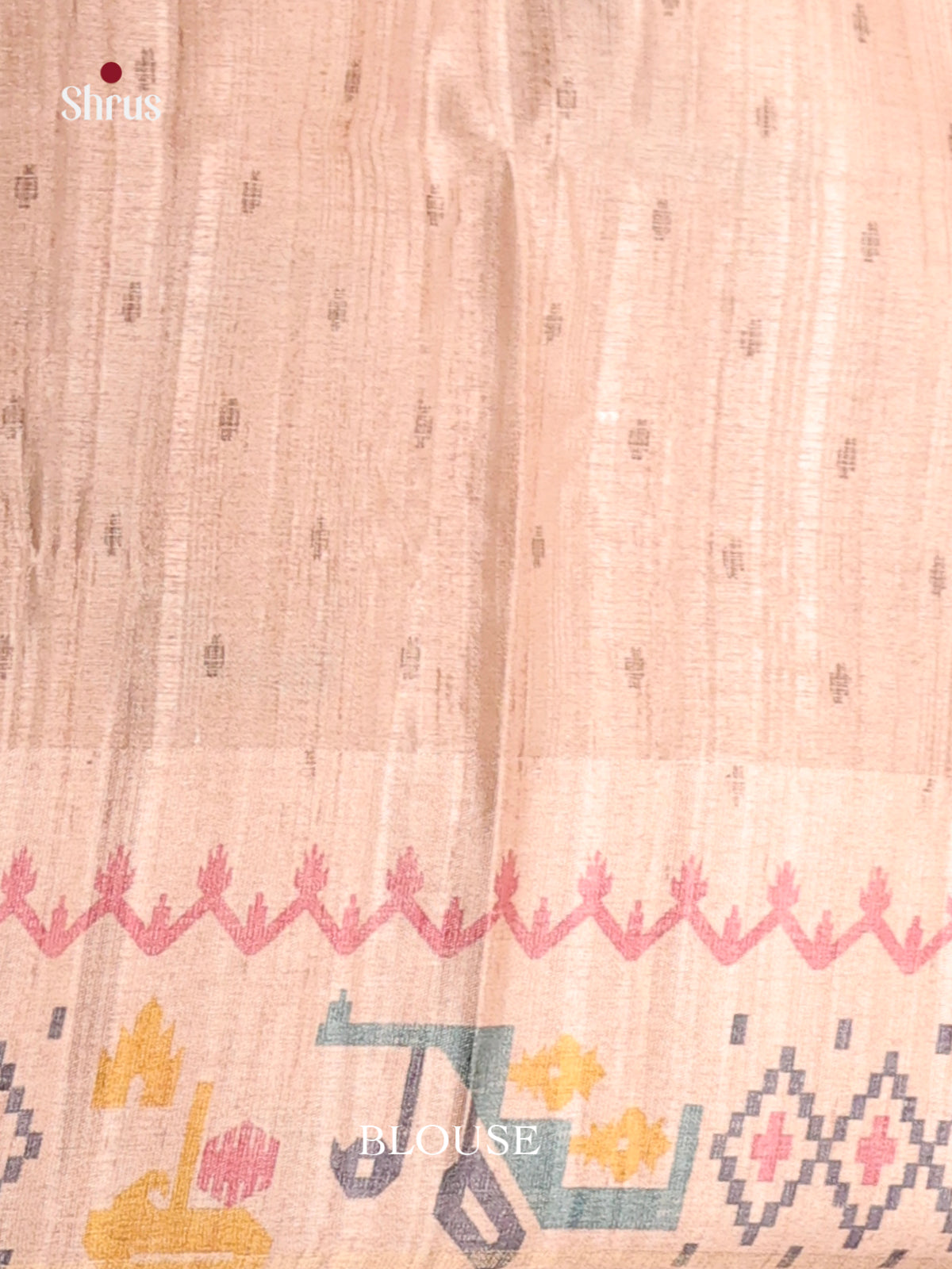 Mustard & Cream - Moonga Silk Saree