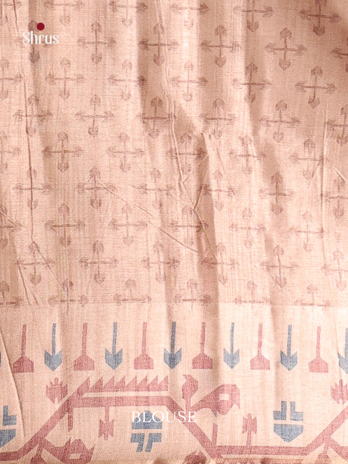 Pink & Beige - Moonga Silk Saree